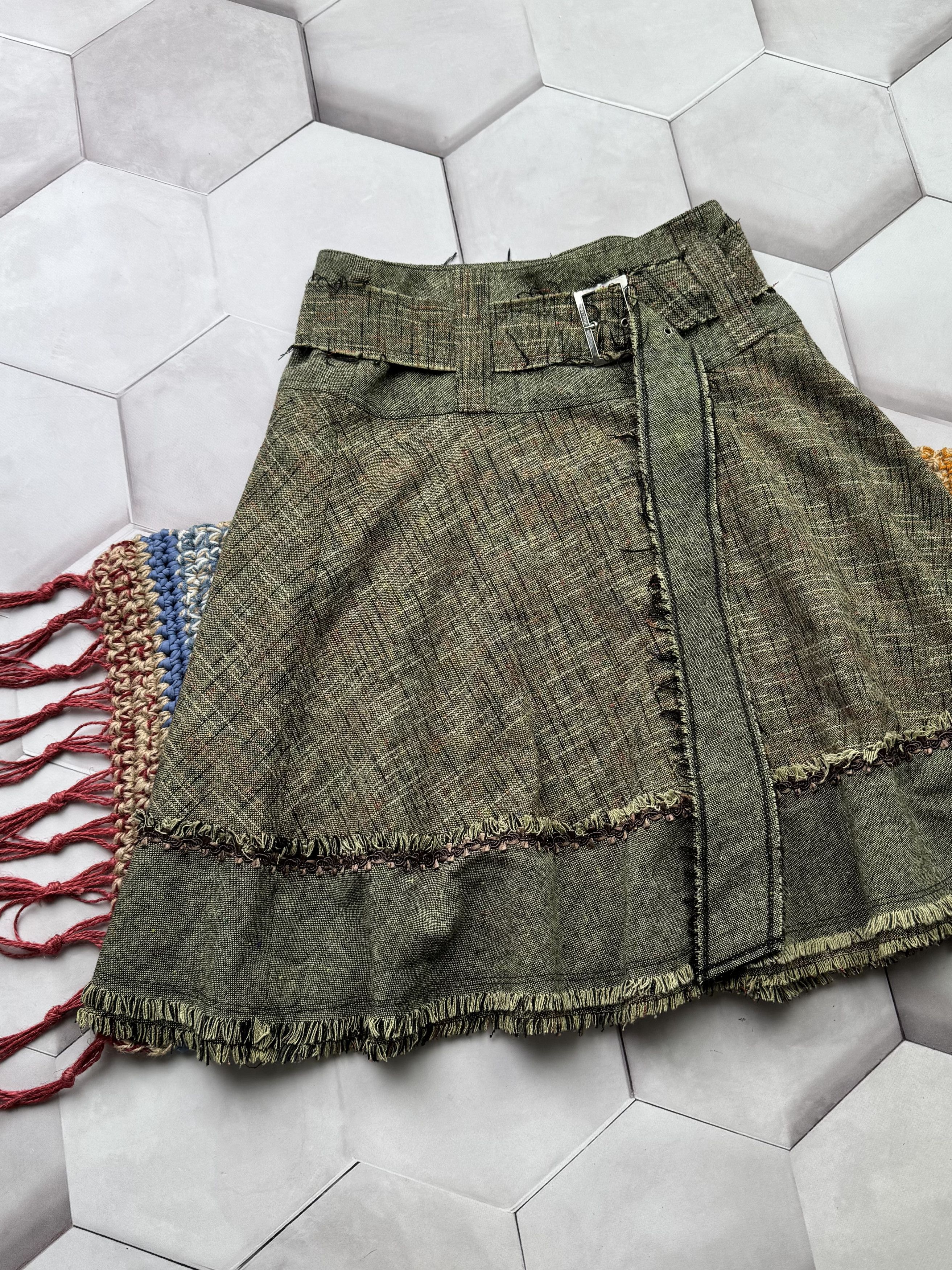 Japanese Brand Vintage Flare Skirt With Belt(E4) Size 28" / US 6 / IT 42 - 2 Thumbnail