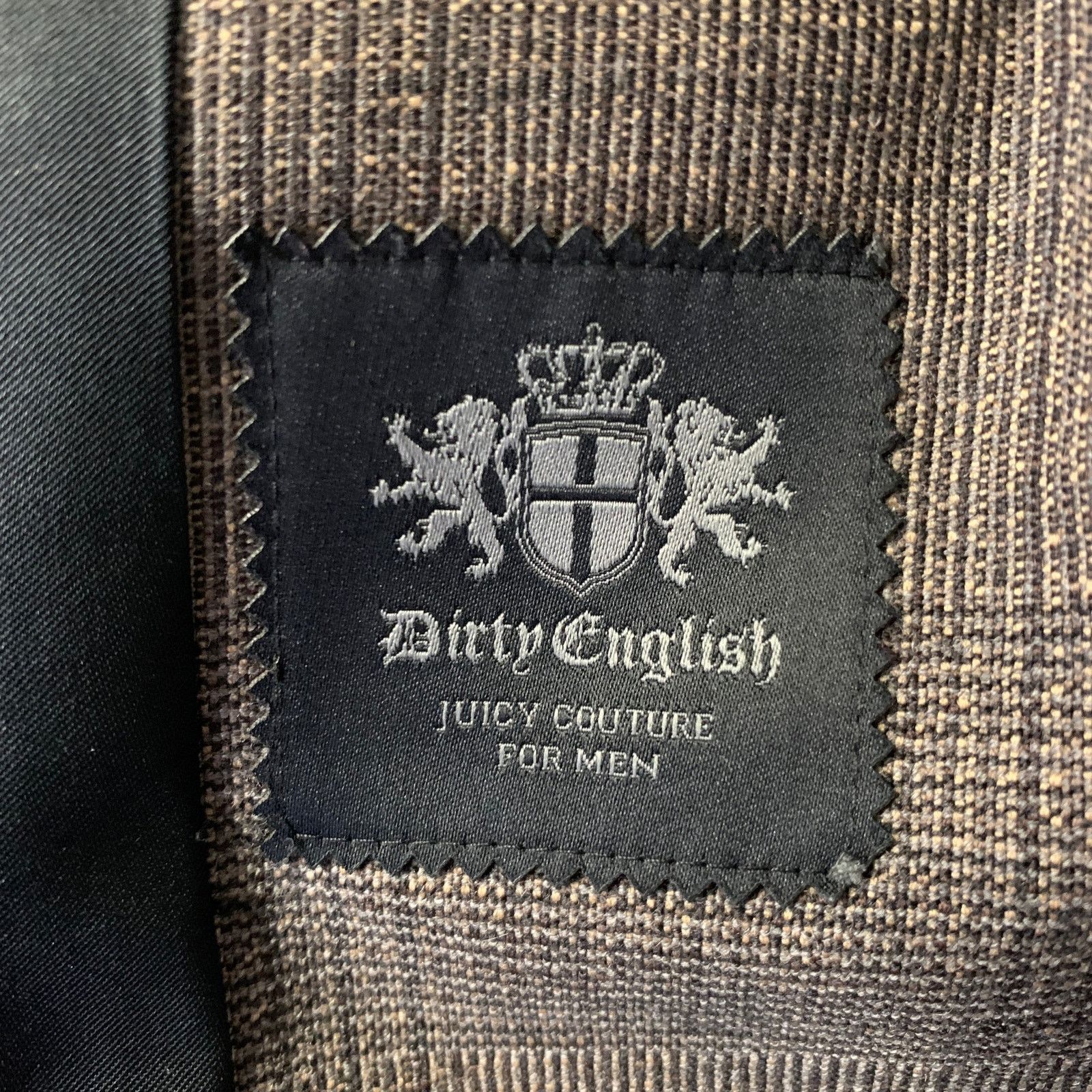 Other DIRTY ENGLIGH Size S Brown Tan Glen Check Wool Spandex Vest Size 38S - 8 Thumbnail
