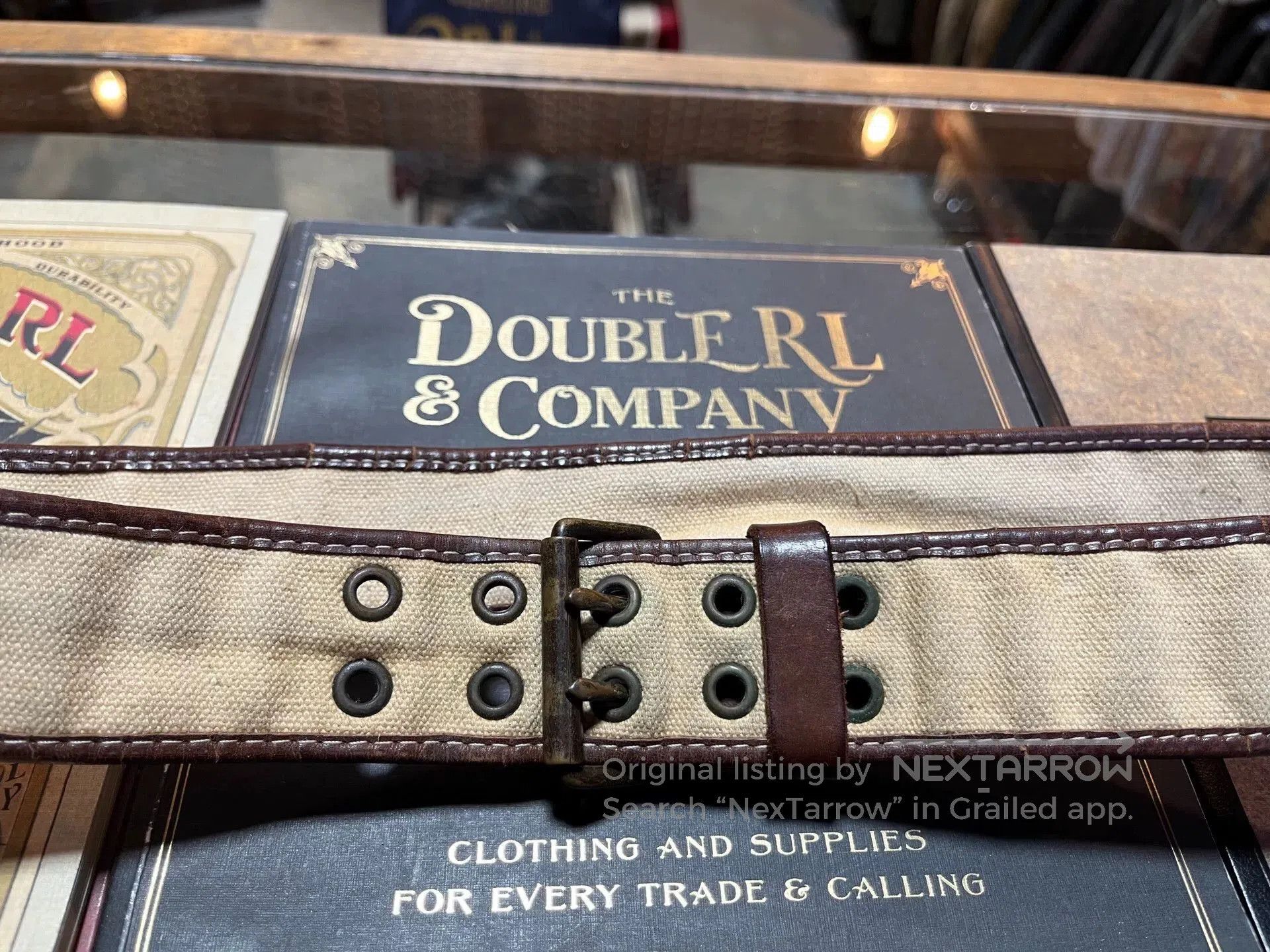 RRL Ralph Lauren RRL Canvas Belt by Ralph Lauren. Size ONE SIZE - 2 Thumbnail