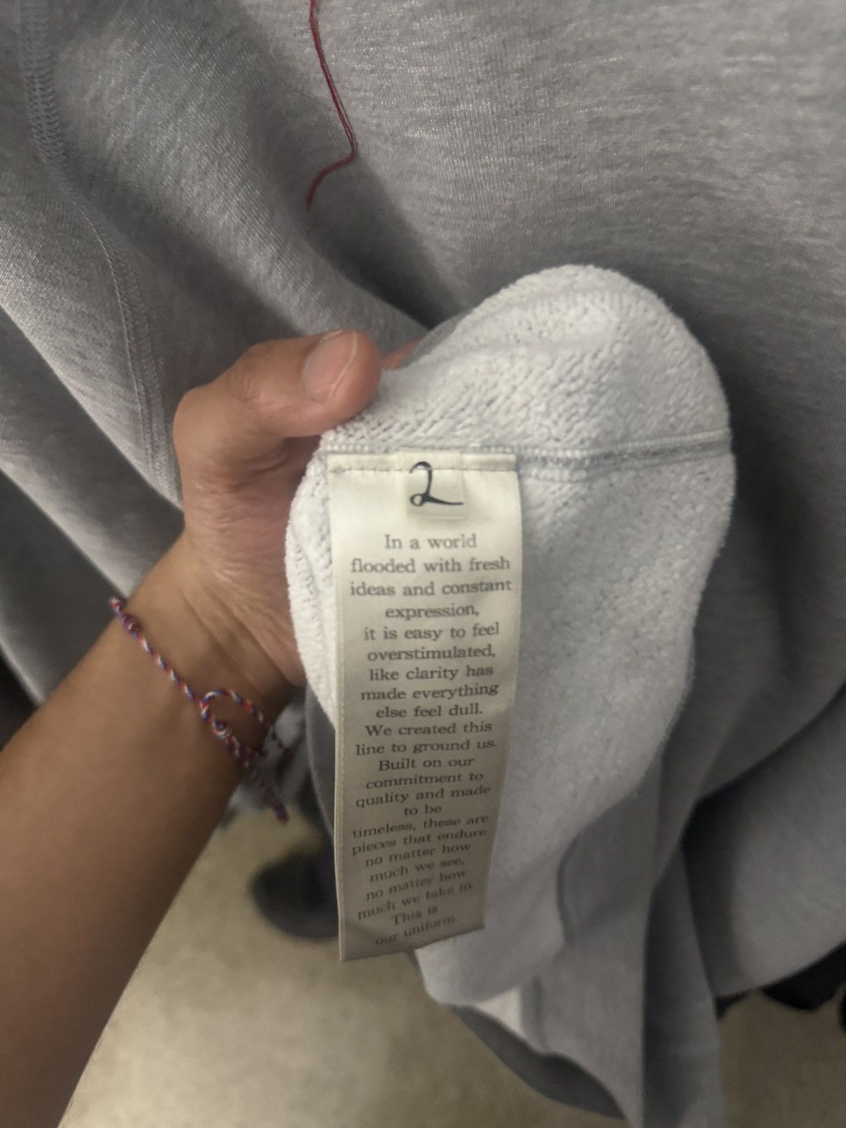 Yuremane yuremane uniform crewneck heather gray Size US M / EU 48-50 / 2 - 5 Thumbnail