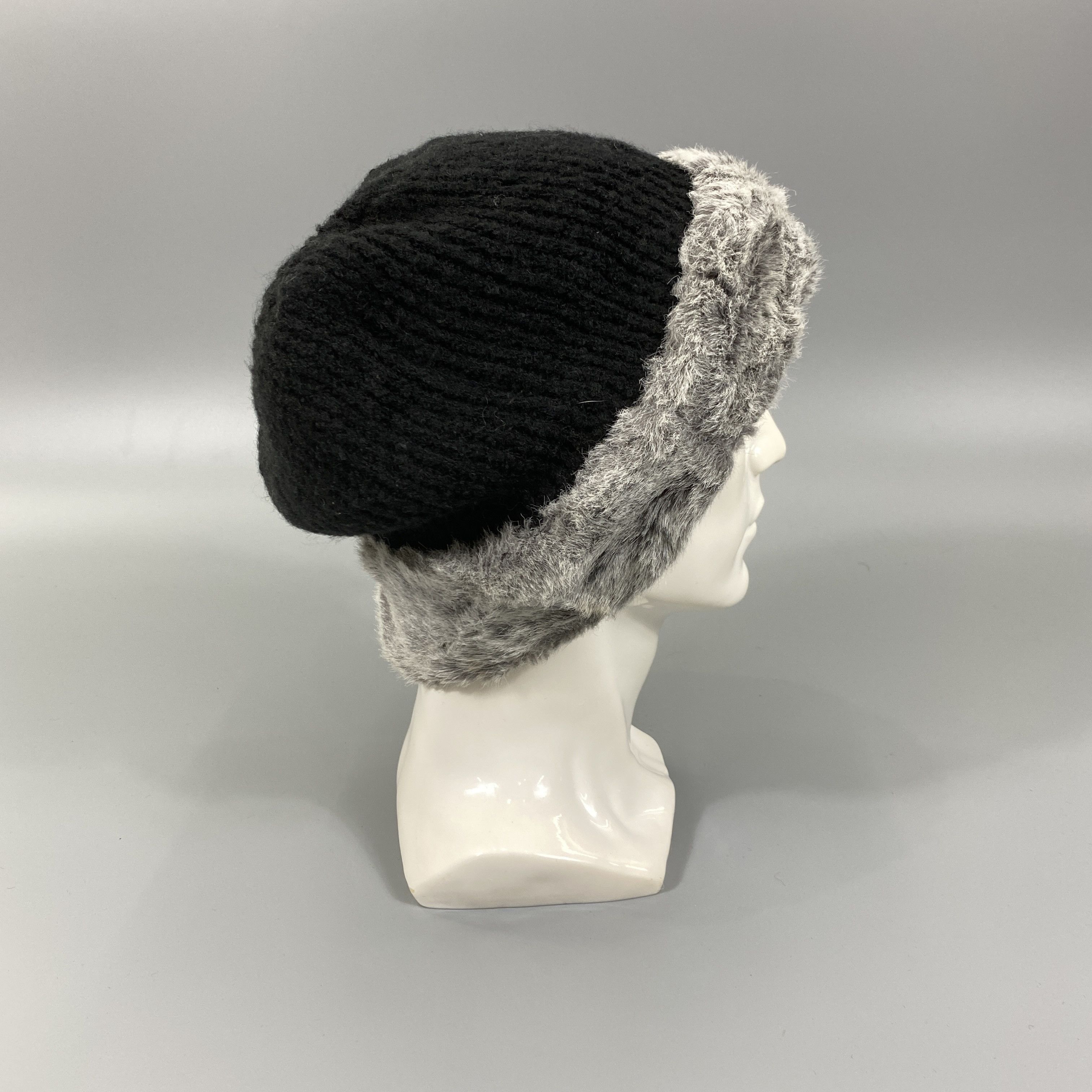 Japanese Brand Hat with Fur -BN733 Size ONE SIZE - 3 Thumbnail