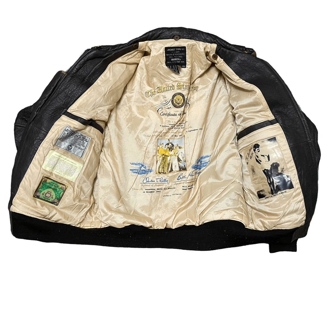 Avirex Vintage Avirex G1 Military Leather Bomber Jacket Like A2 Size US S / EU 44-46 / 1 - 11 Thumbnail