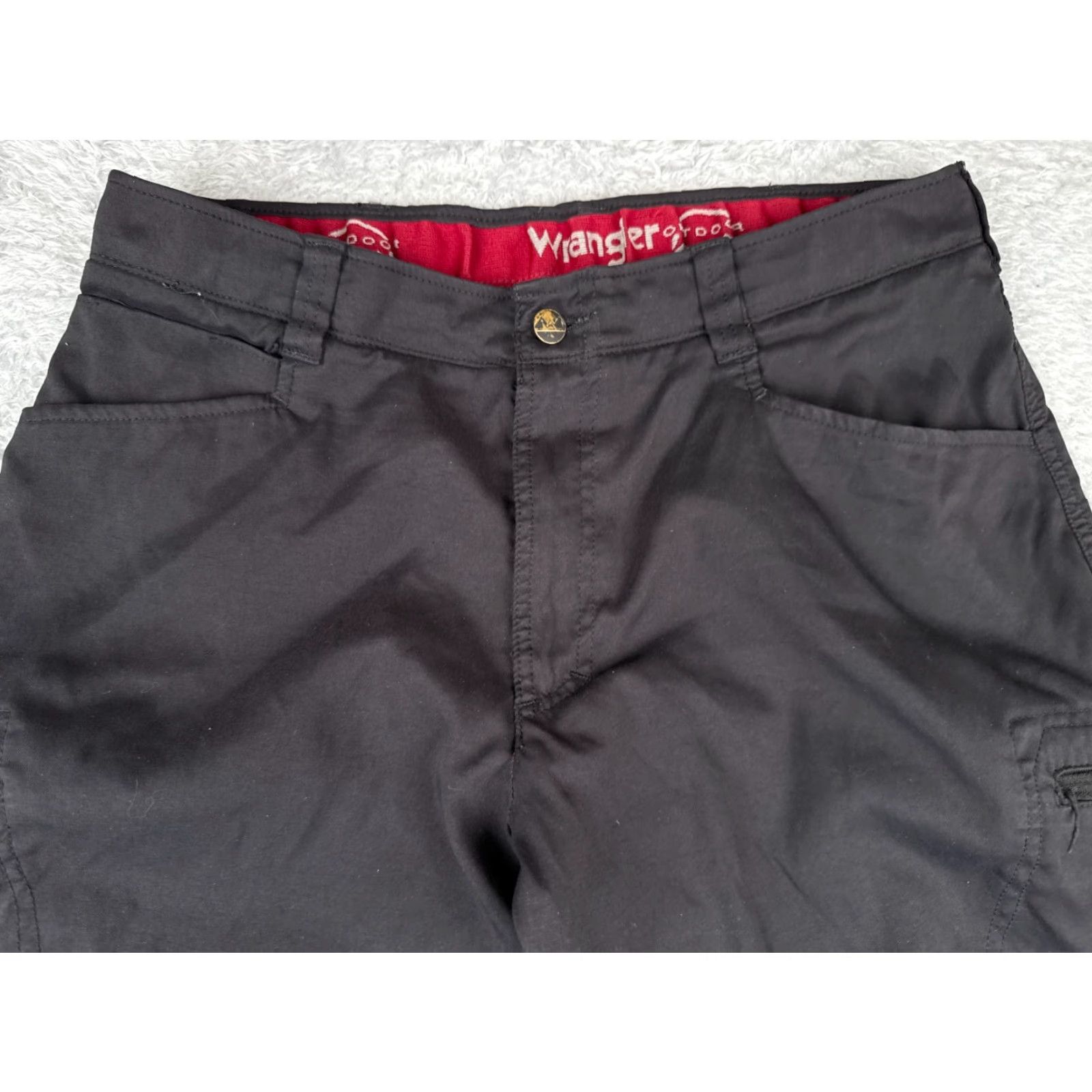 Wrangler Wrangler Pants Men 36x32 Black Nylon Cargo Hiking Straight Leg Outdoor American Mens Size US 36 / EU 52 - 4 Thumbnail