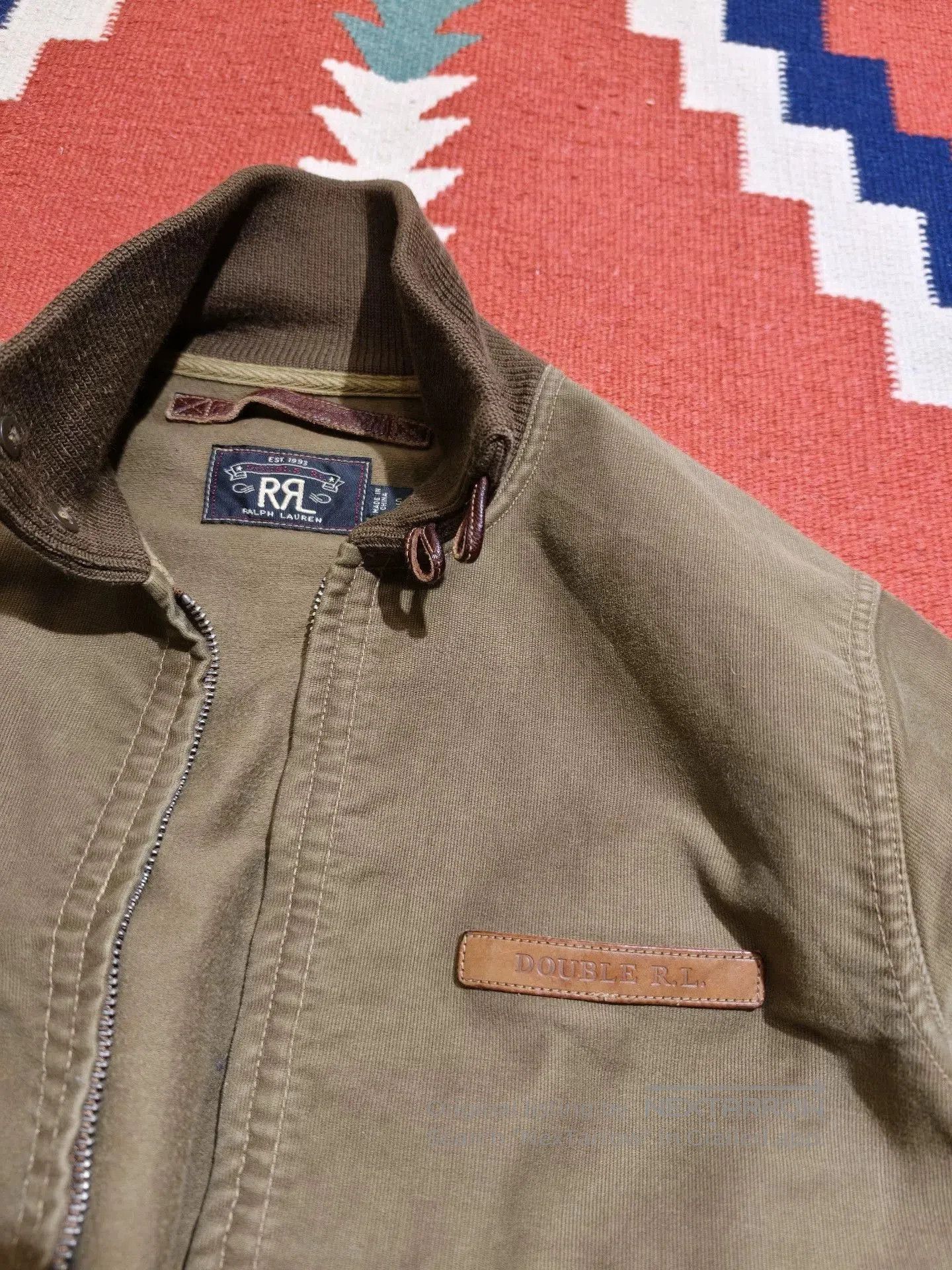 RRL Ralph Lauren RRL A1 Flight Jacket in Olive Brown. Size US S / EU 44-46 / 1 - 6 Thumbnail