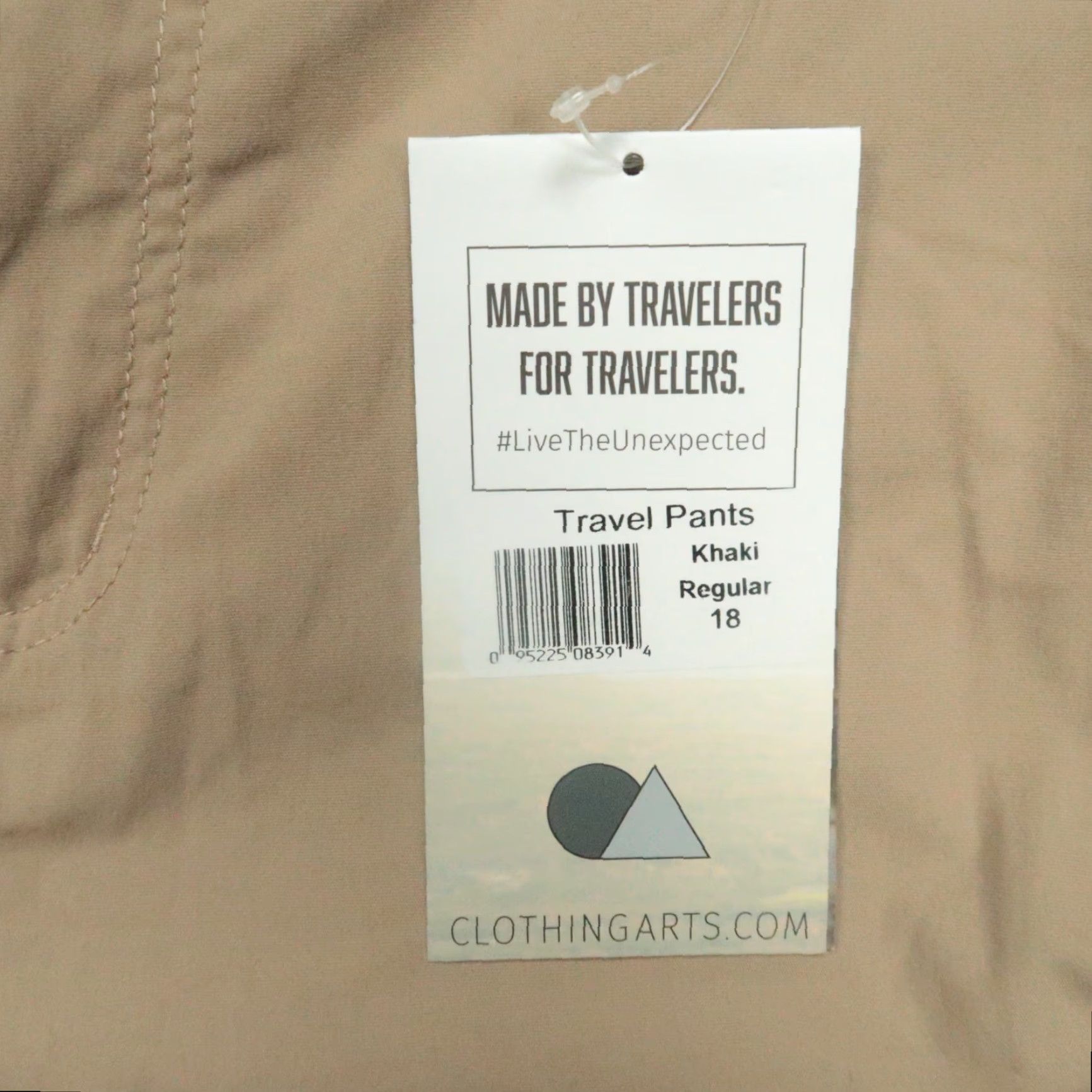 Vintage Clothing Arts Pants Womens 18 Khaki Tan Travel Hiking Outdoor Cargo Pockets Stretch Beige Beige? Size 40" / US 18 - 3 Thumbnail