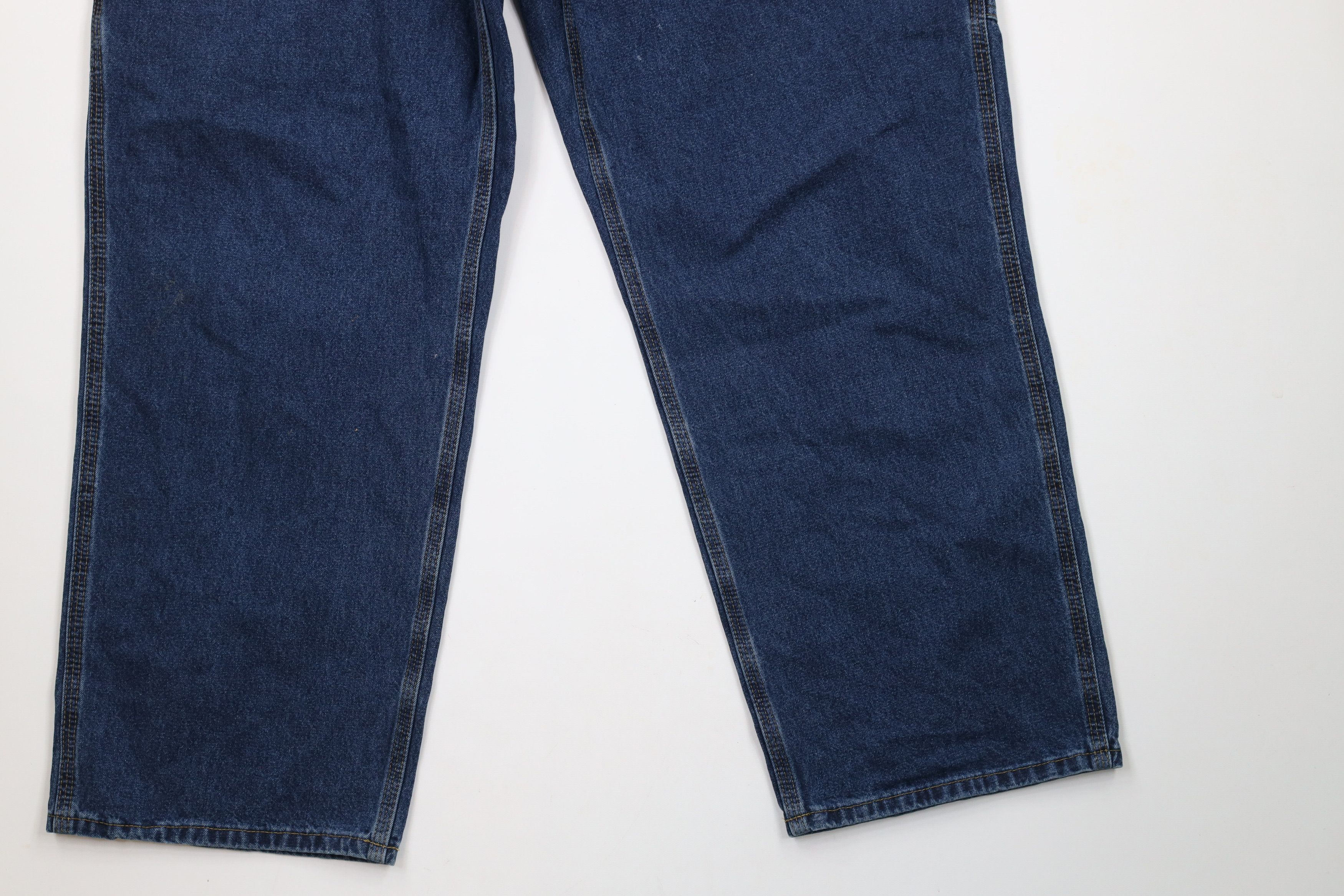 Carhartt × Vintage Vintage Carhartt Spell Out Wide Leg Dungaree Denim Jeans Size US 40 / EU 56 - 4 Thumbnail