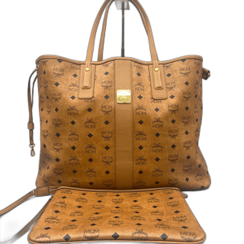 MCM Classic Cognac Shopping Shoulder Bag