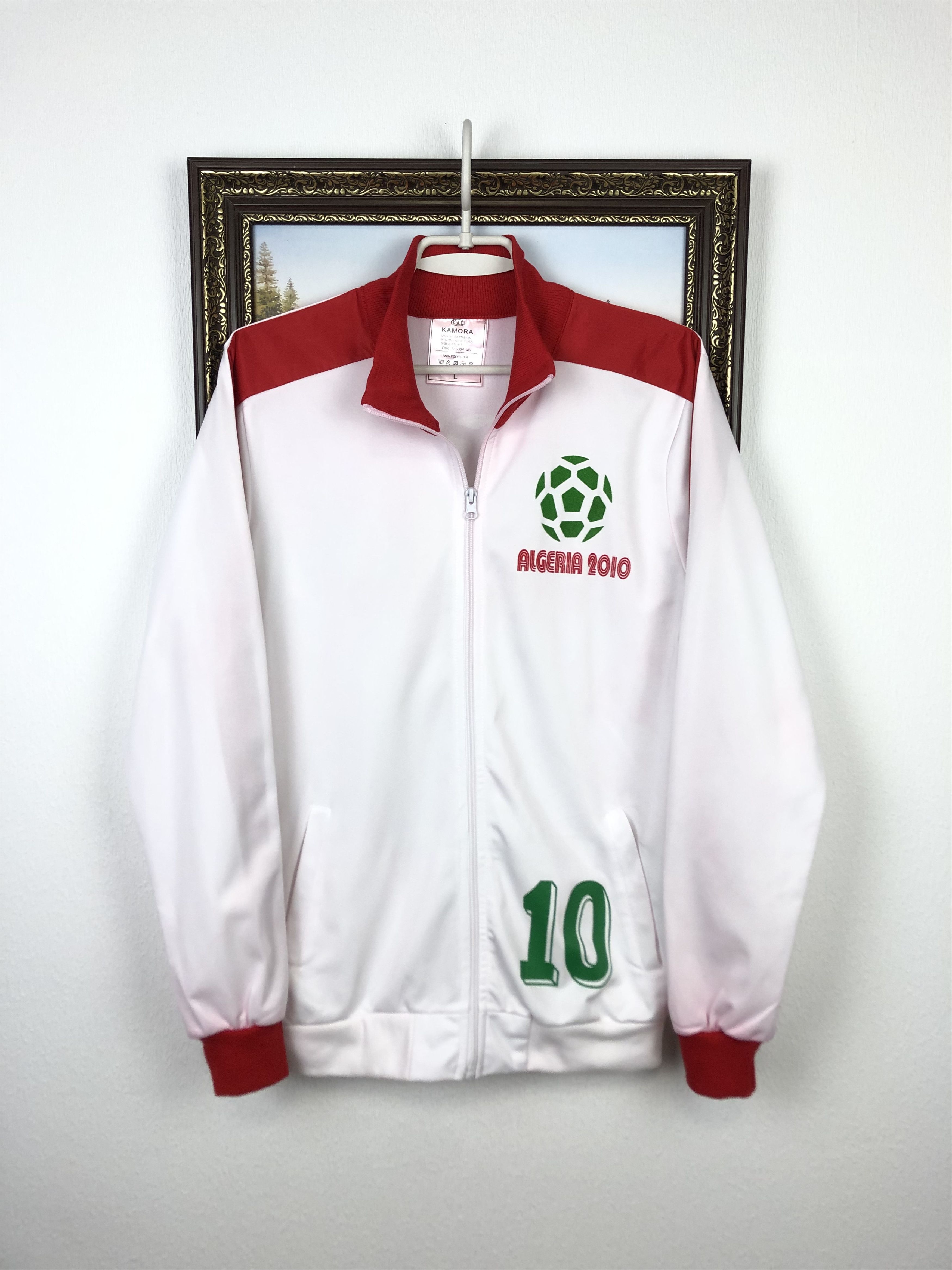 Vintage Algeria 2010 Football Jacket Soccer Track Top National Size US L / EU 52-54 / 3 - 1 Thumbnail