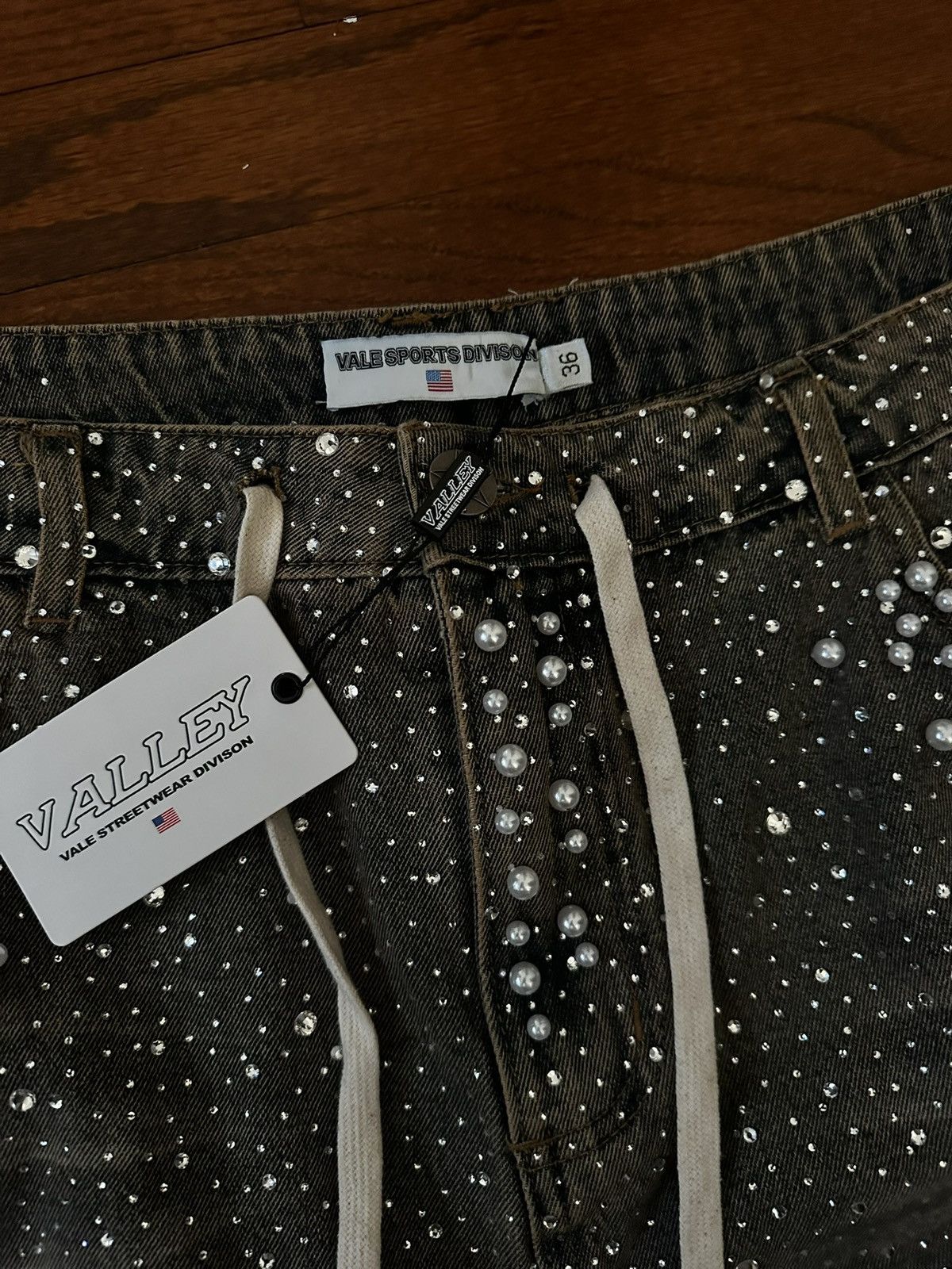 Vale VALE FOREVER RAINSTORM JORTS MID WASH Size US 36 / EU 52 - 5 Thumbnail