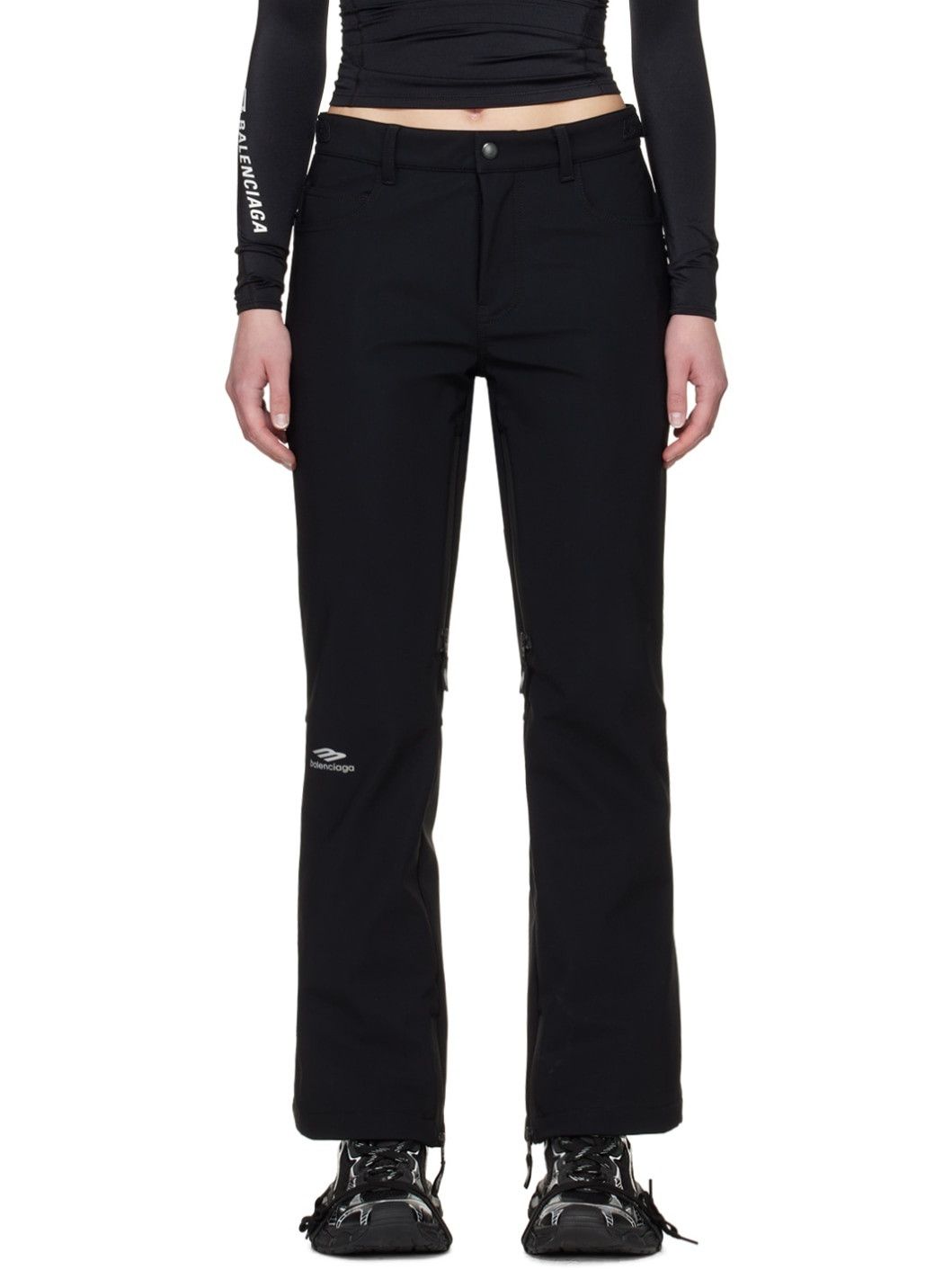 Balenciaga o1y0625 Snow Wear Pant in Black Size 27" / US 4 / IT 40 - 1 Thumbnail