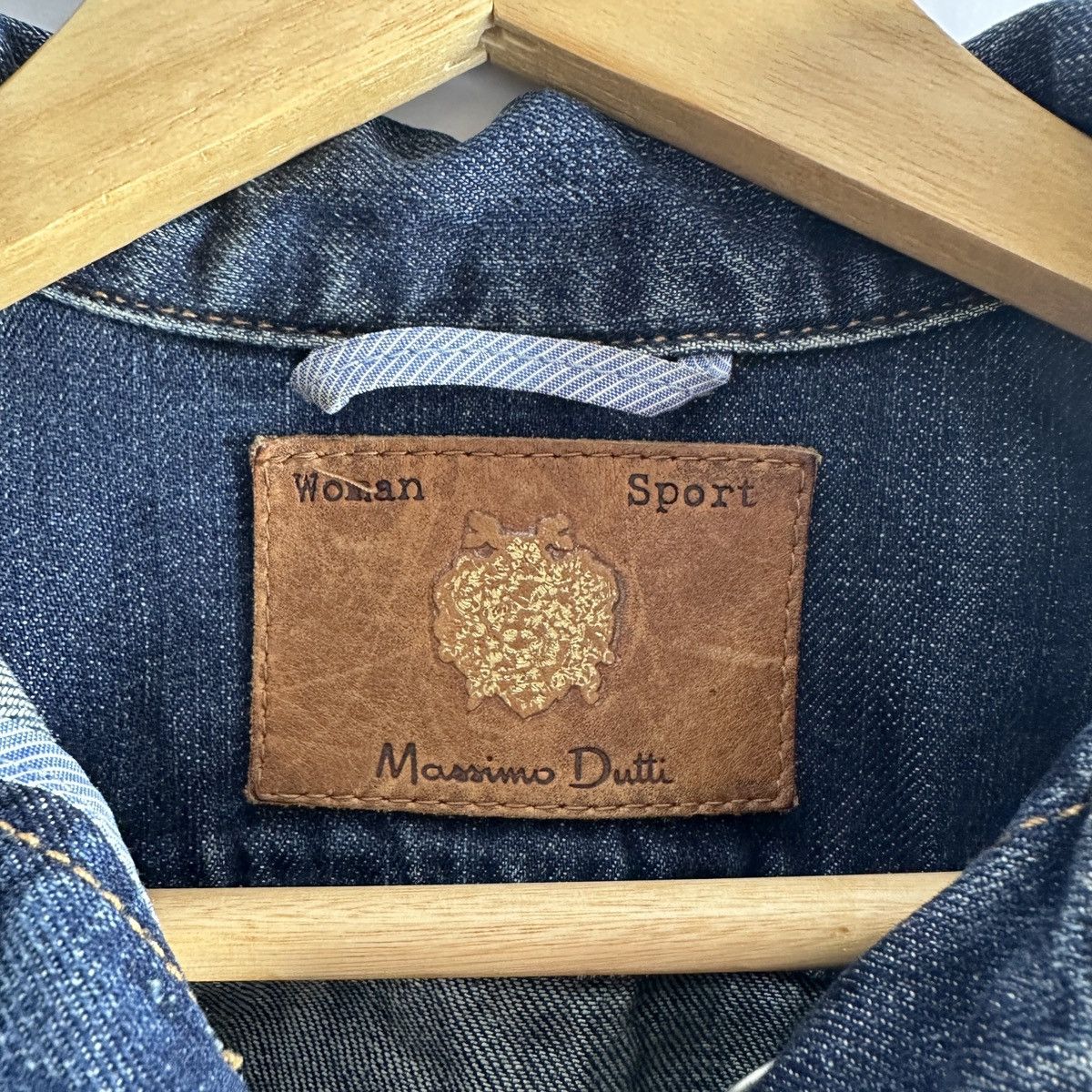 Massimo Dutti MASSIMO DUTTI Ladies Blue Denim Jacket Size S / US 4 / IT 40 - 7 Thumbnail
