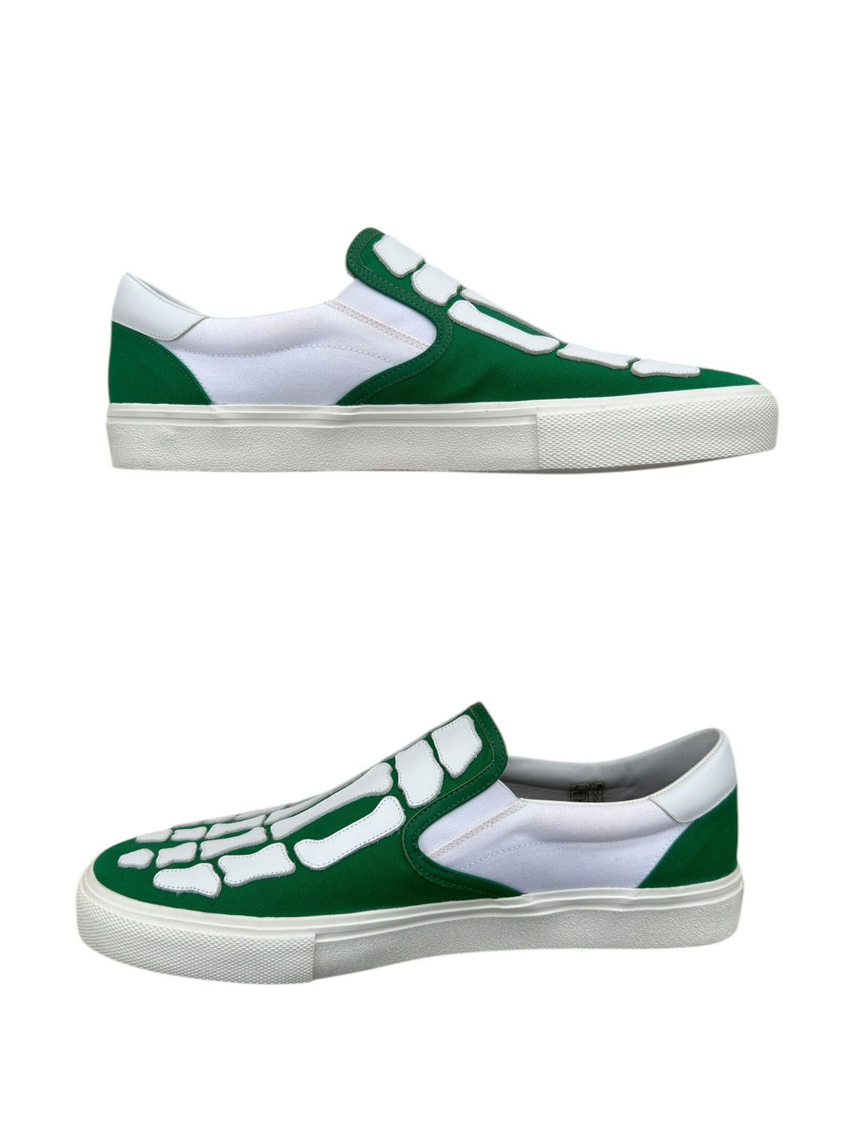 Amiri Amiri Green Skeleton Slip On Low Top Loafer Sneakers Size US 12 / EU 45 - 4 Thumbnail