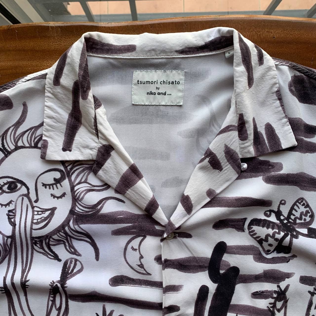 Tsumori Chisato Tsumori Chisato By Niko And Art Design Open Collar Shirts Size US L / EU 52-54 / 3 - 3 Thumbnail