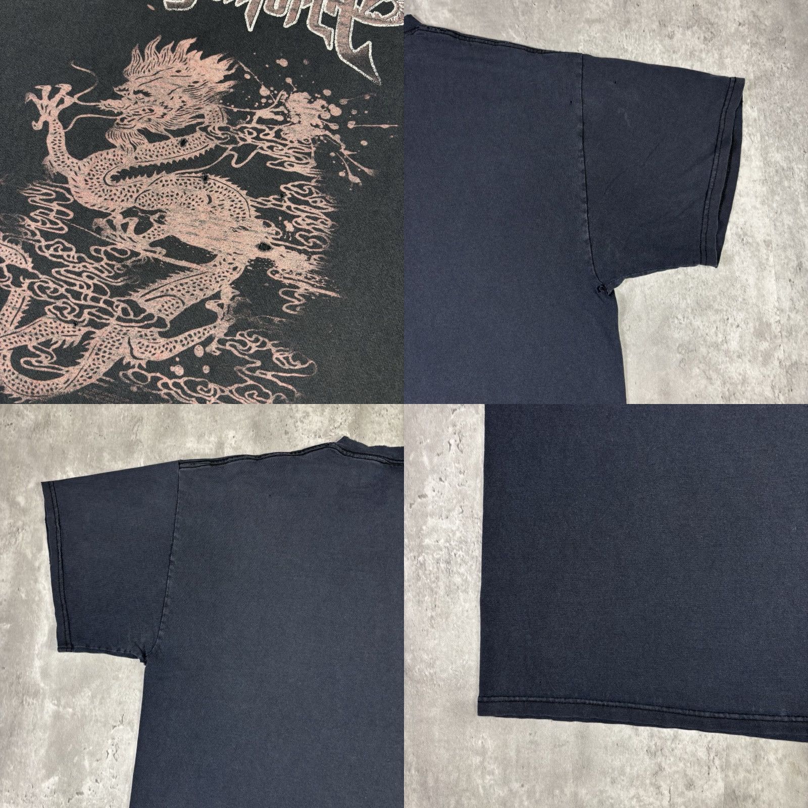 Delta VINTAGE Delta Y2K Dragonforce Band T Shirt XL Black Distressed Crew Neck Short Sleeve Graphic Print Men Size US XL / EU 56 / 4 - 9 Thumbnail