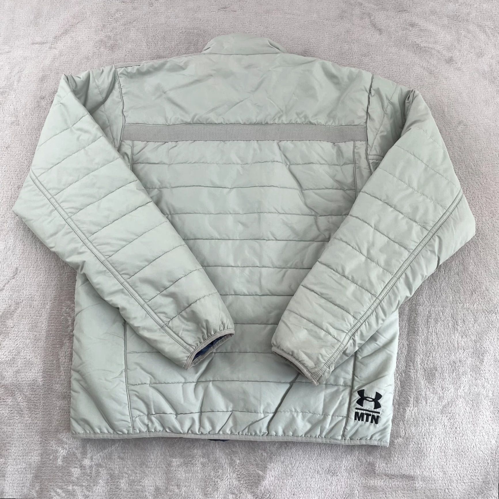 Under Armour Under Armour Storm Puffer Jacket Men Medium Grey MTN Full Zip Primaloft Hike Size US M / EU 48-50 / 2 - 6 Thumbnail