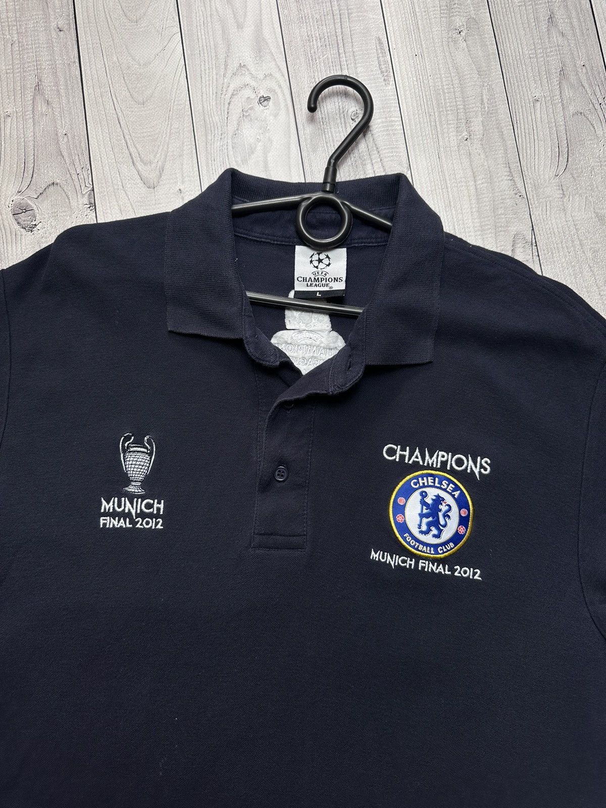 Chelsea Soccer × Vintage Vintage Chelsea Champions League soccer polo 2012 L Size US L / EU 52-54 / 3 - 2 Thumbnail