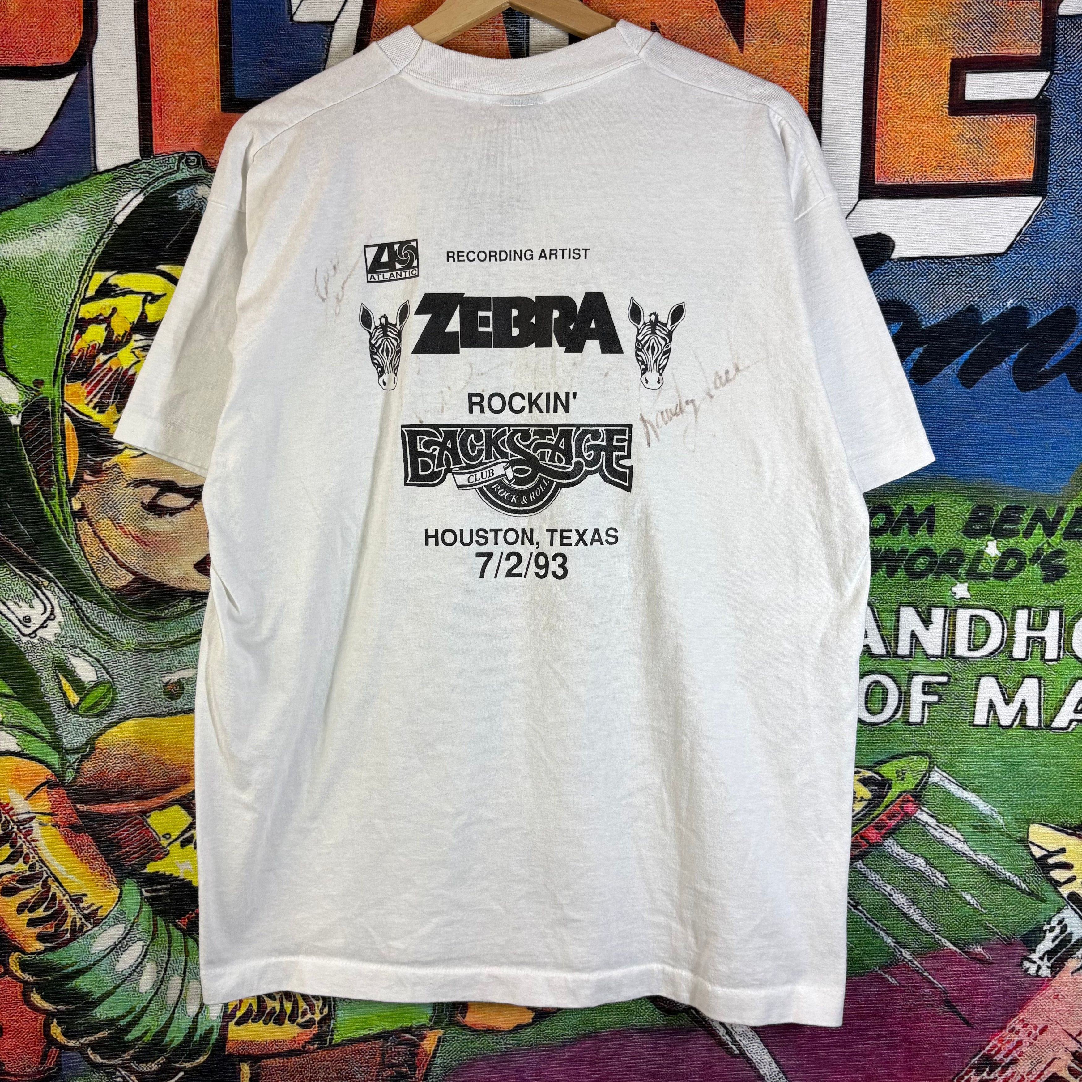Band Tees Vintage 90s Zebra Band Tour Tee Size XL Size US XL / EU 56 / 4 - 3 Thumbnail