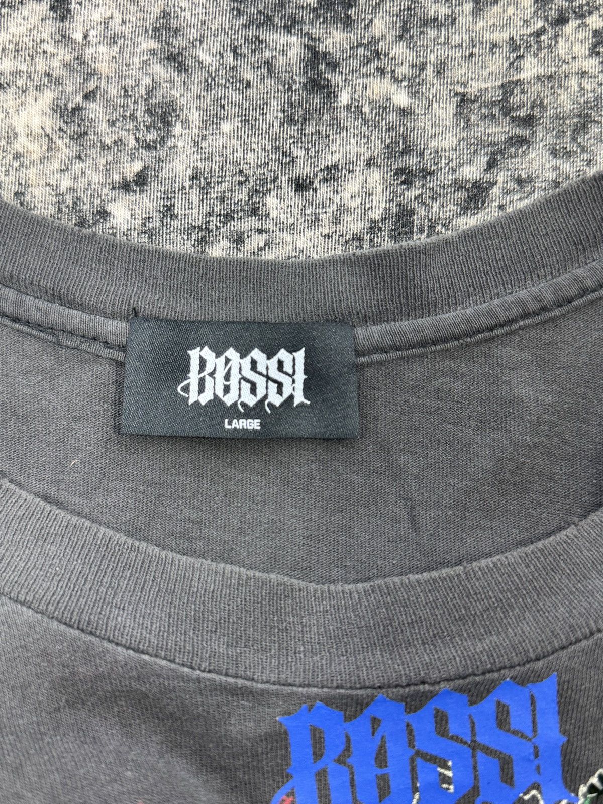 Bossi Sportswear 1/1 RHINESTONE DOUBLE LAYERED SKULL 24-7 SPYZ VINTAGE TEE Size US L / EU 52-54 / 3 - 9 Thumbnail