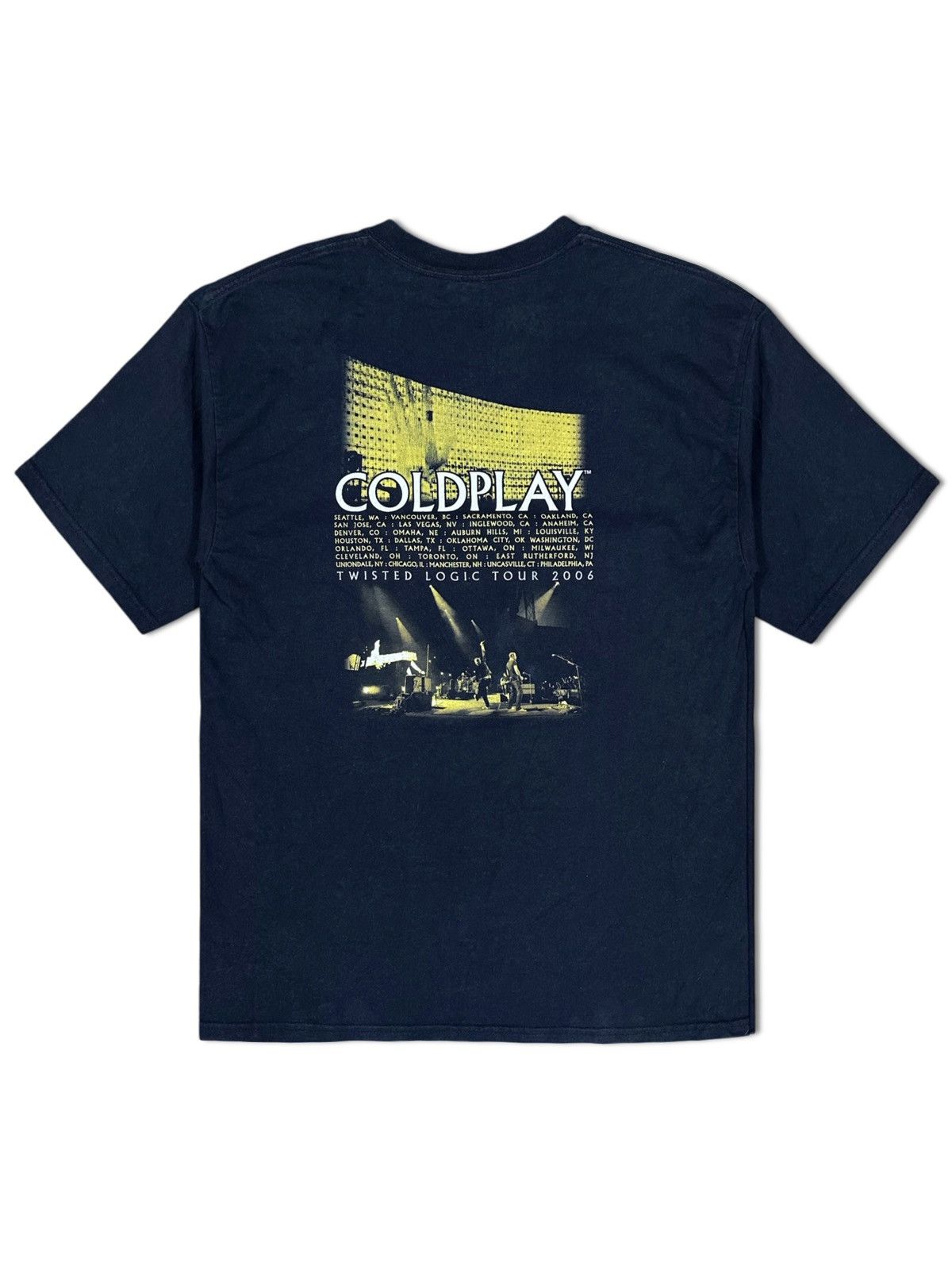 Band Tees 2006 Colplay Twisted Logic tour merch Size US L / EU 52-54 / 3 - 2 Thumbnail