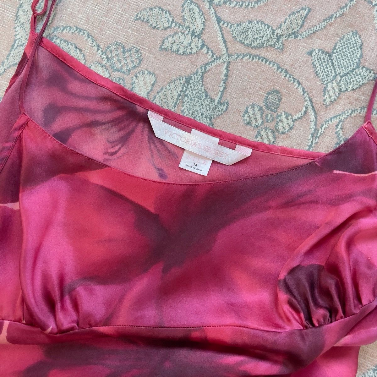 Victoria's Secret Victoria’s Secret Silk Floral Mini Slip Dress (M) Size M / US 6-8 / IT 42-44 - 13 Thumbnail