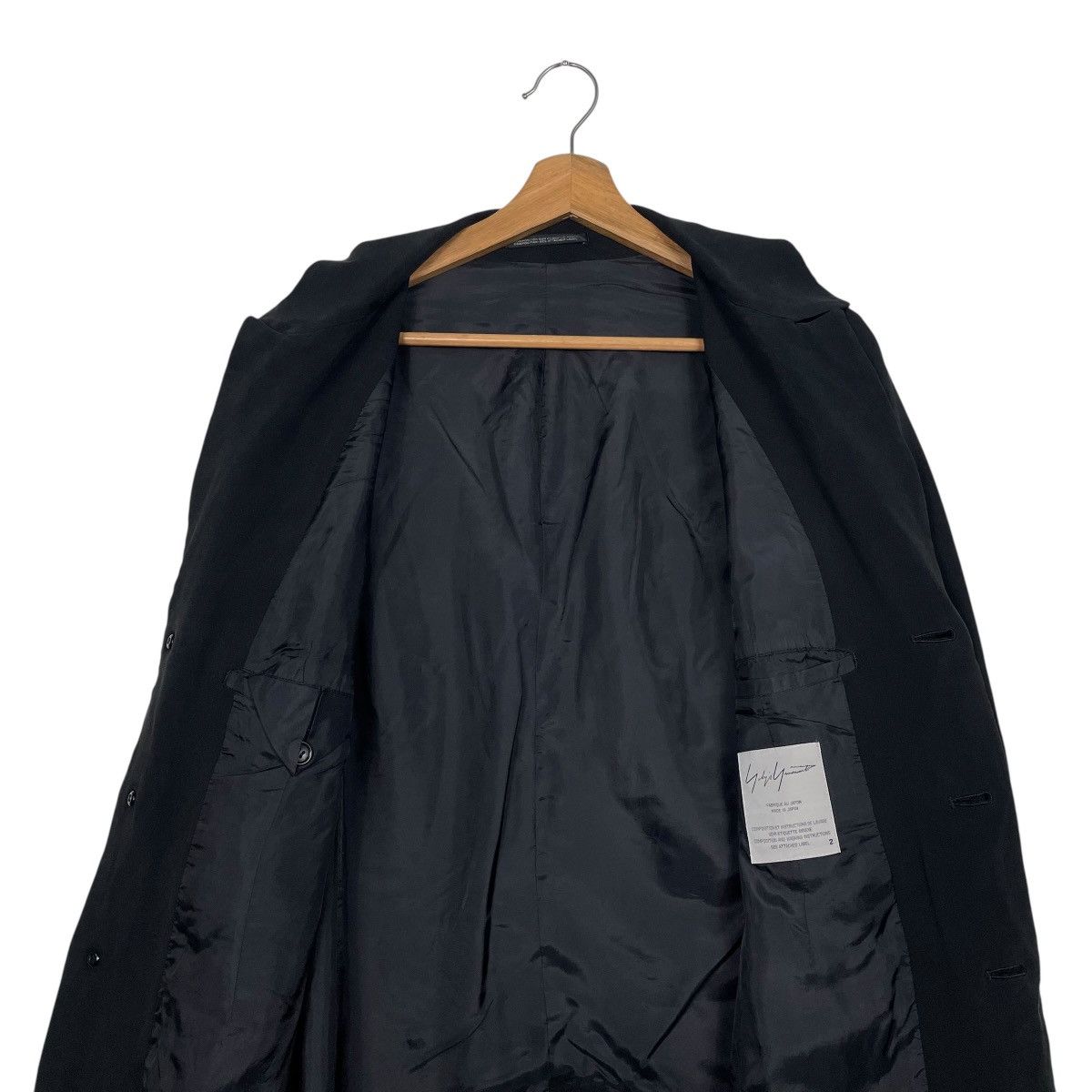 Yohji Yamamoto Yohji Yamamoto Signature Cupro Coat Size US M / EU 48-50 / 2 - 12 Thumbnail