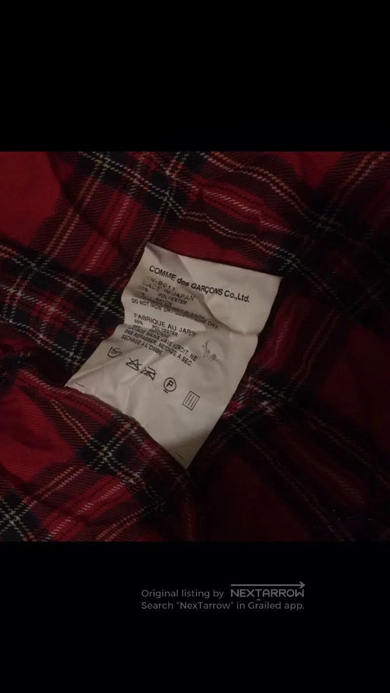 Comme des Garcons Comme Des Garcons Red and Black Punk Style Plaid Shirt, Si Size US M / EU 48-50 / 2 - 5 Thumbnail