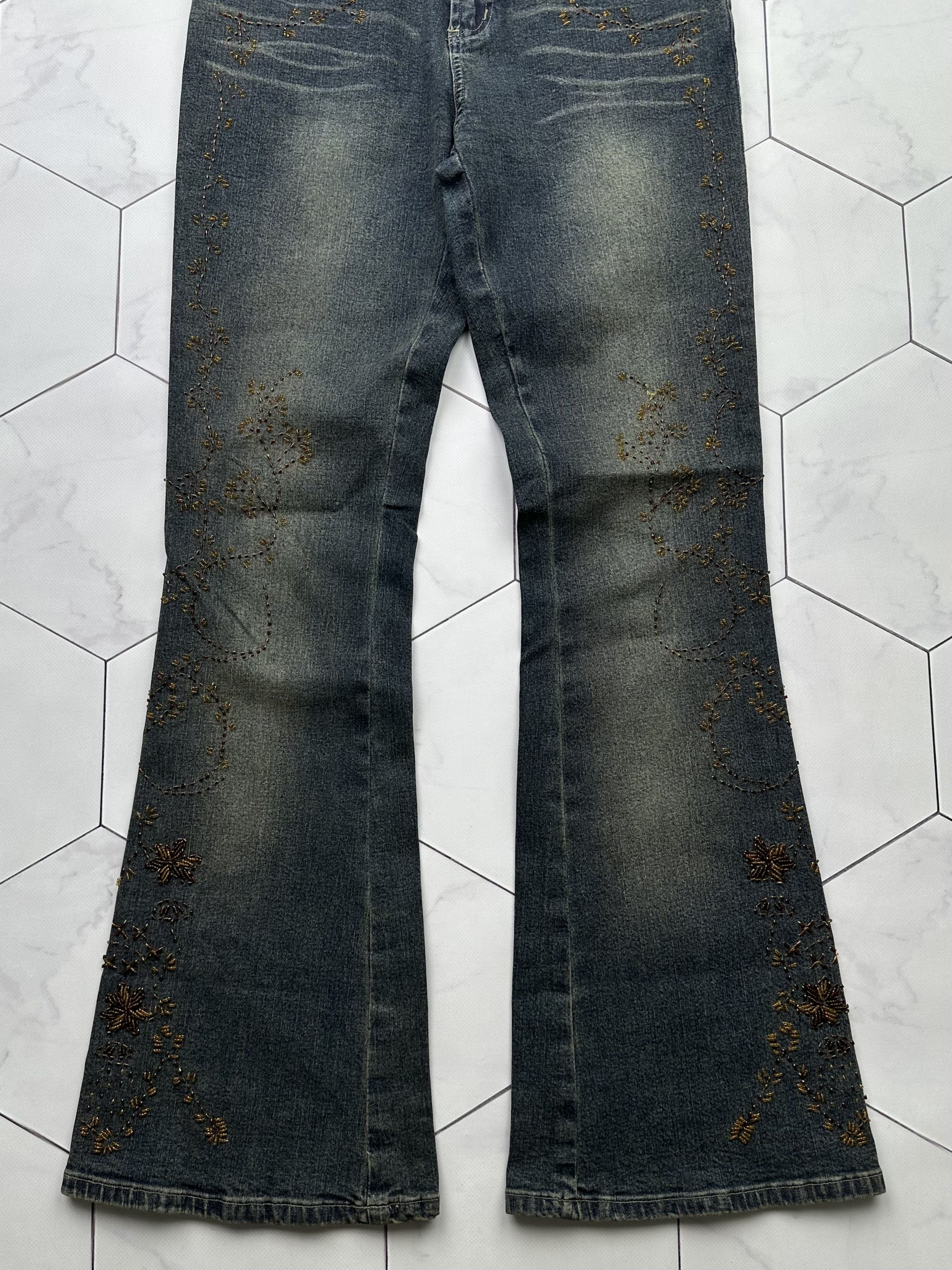 Japanese Brand × Vintage Vintage Faded Flare Jeans Size 27" / US 4 / IT 40 - 3 Thumbnail