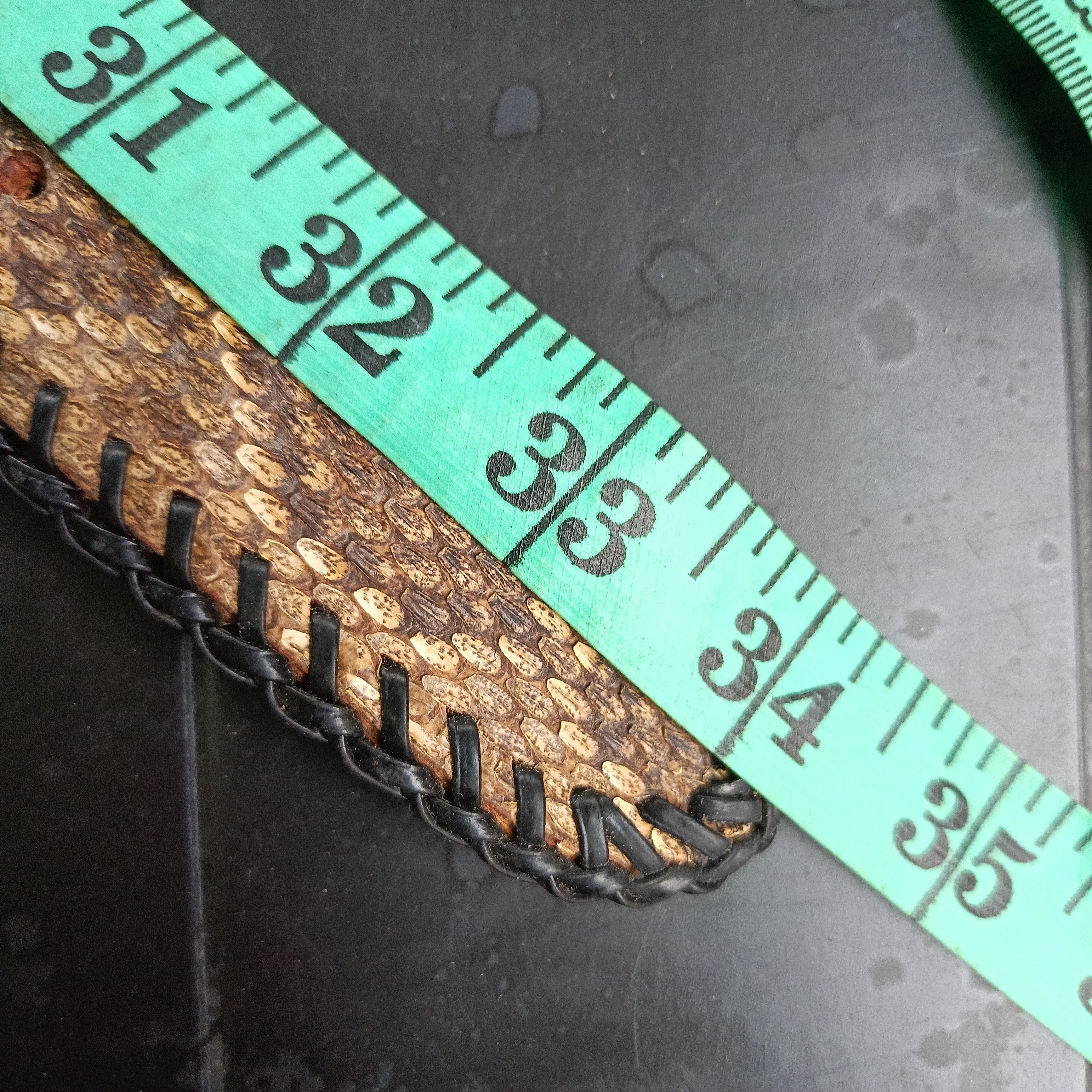 Japanese Brand × Leather Snake Leather Belts Size 34 - 8 Thumbnail