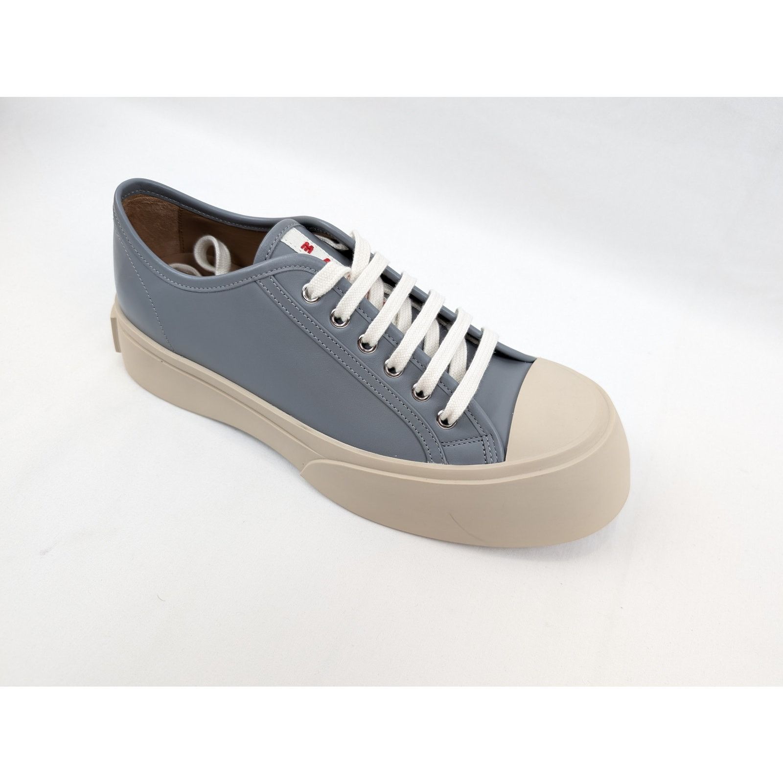 o1rshd1 Leather Pablo Lace-up Sneaker in Grey