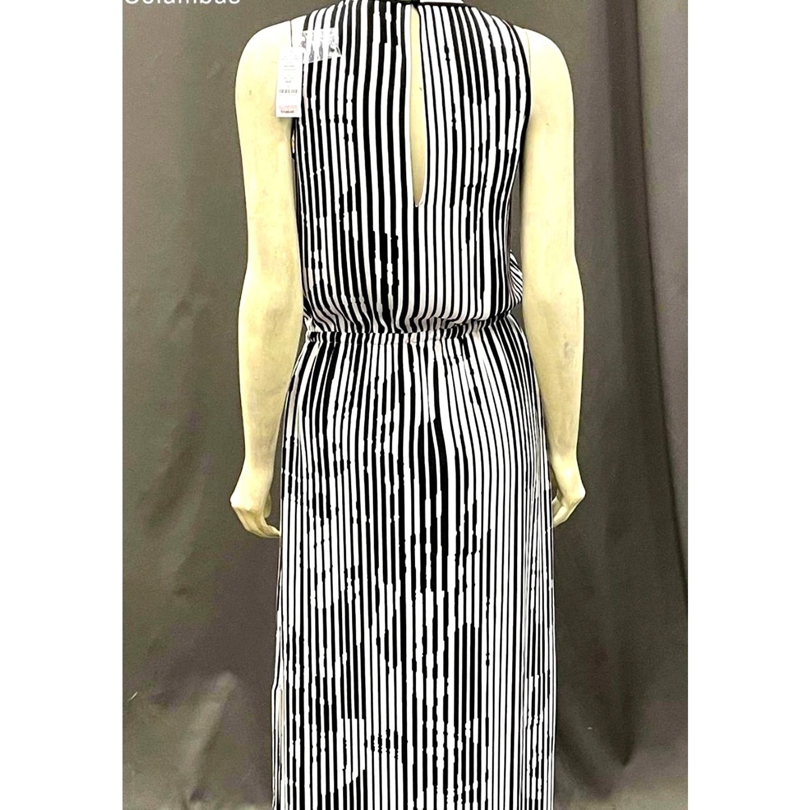 White House Black Market White House Black Market Striped Maxi Dress Black/White 2 Size XS / US 0-2 / IT 36-38 - 11 Thumbnail