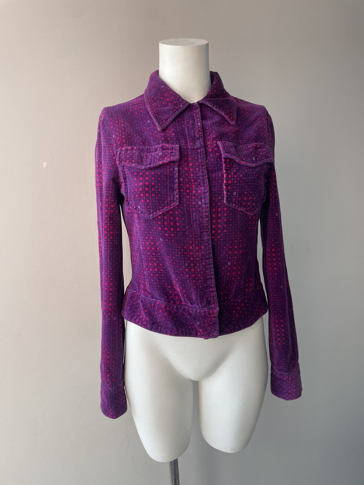 Fendi Vintage fendi monogram jacket Size S / US 4 / IT 40 - 3 Thumbnail