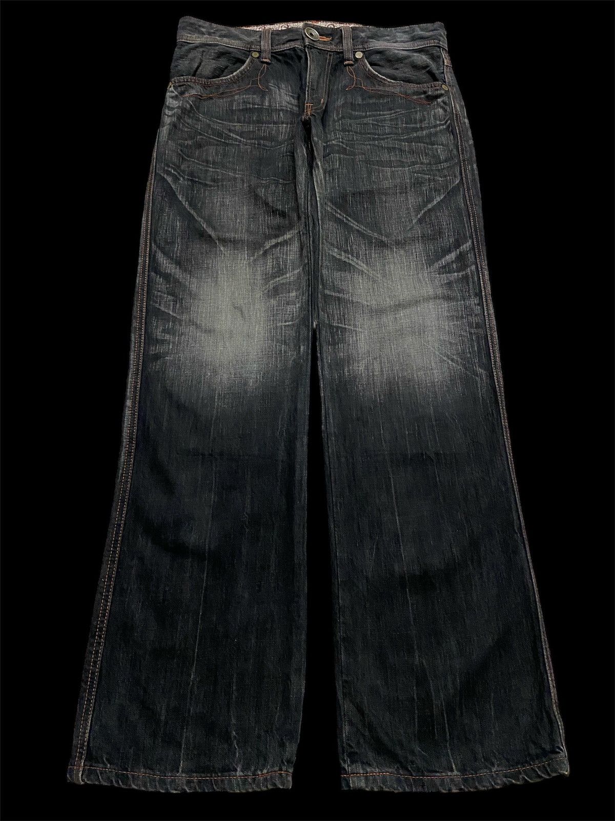 Edwin 💥Rare Vintage 90s Style Edwin Stone Washed Sick Faded Jean Size US 32 / EU 48 - 1 Thumbnail