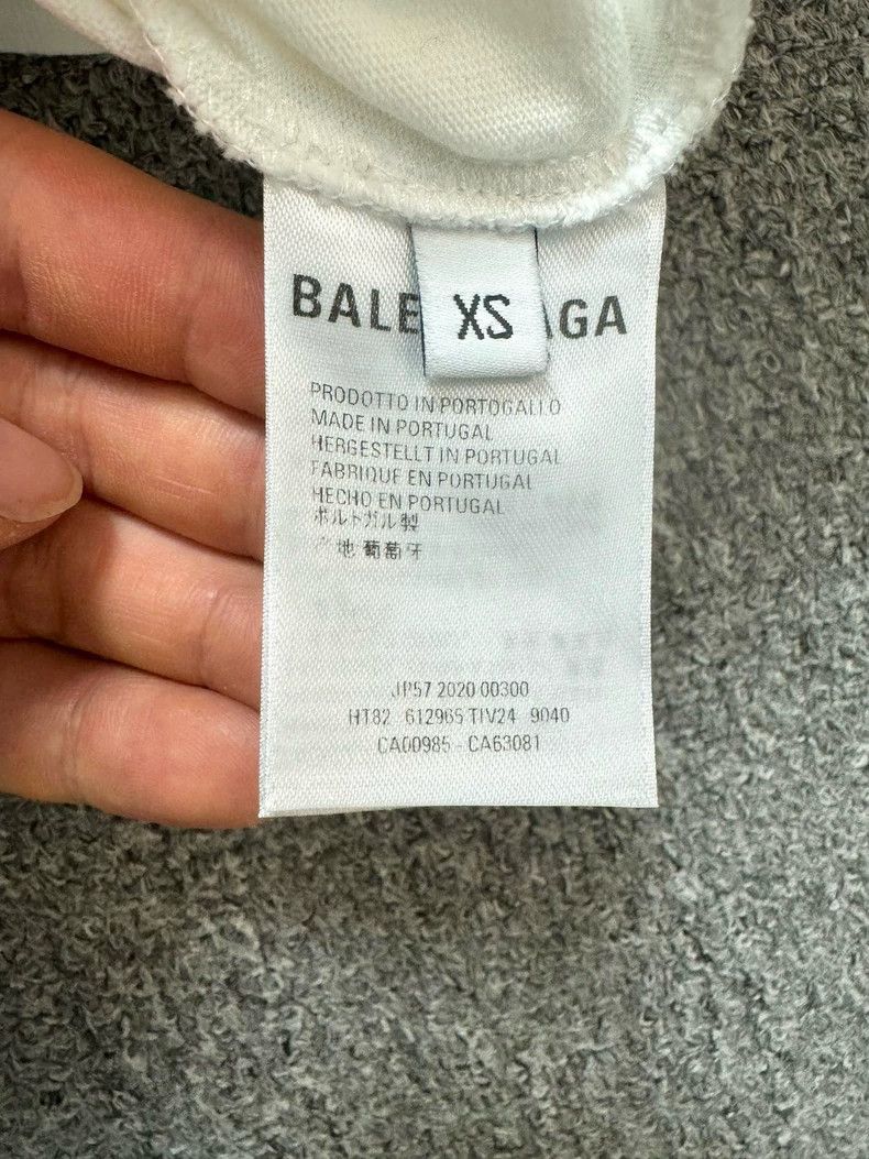 Balenciaga Balenciaga White crew monogram logo short sleeve 2502-Nexta Size US XS / EU 42 / 0 - 5 Thumbnail