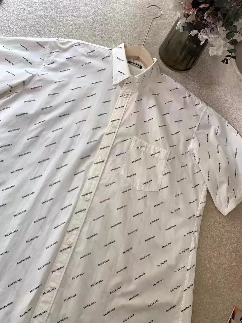 Balenciaga Balenciaga White bullet screen full of shirt 2504-Nextarrow Size US XXS / EU 40 - 3 Thumbnail