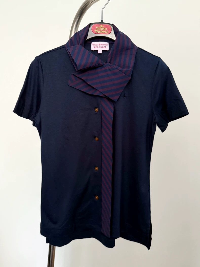 Vivienne Westwood Vivienne Westwood A short-sleeved shirt with a lotus leaf Size S / US 4 / IT 40 - 1 Thumbnail