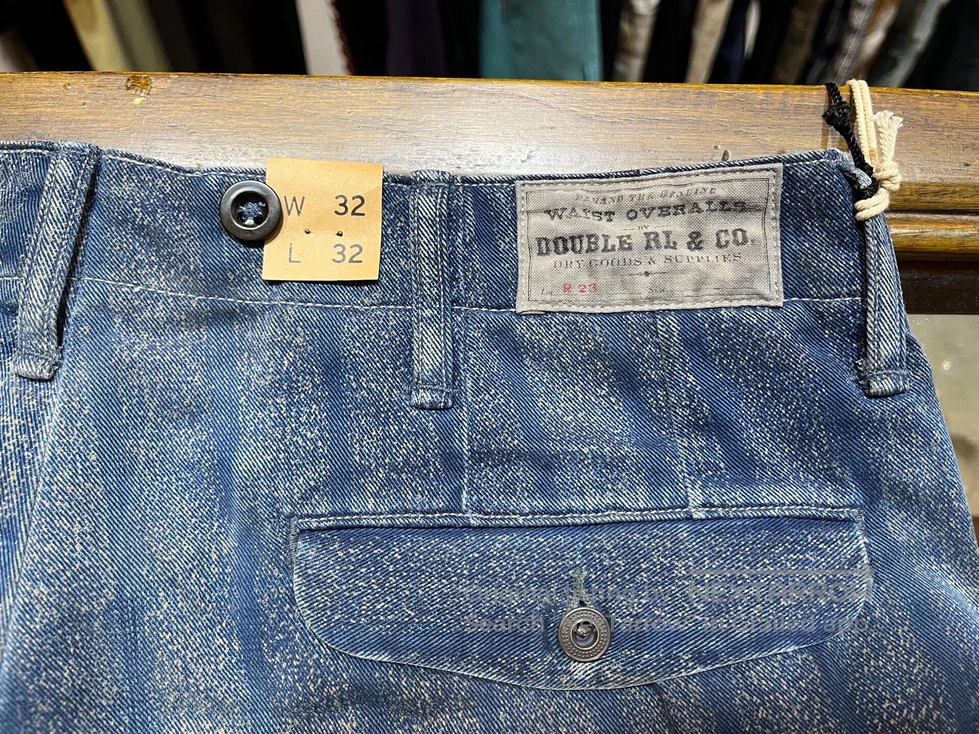 RRL Ralph Lauren blue striped cotton twill pants. Size US 31 - 5 Thumbnail