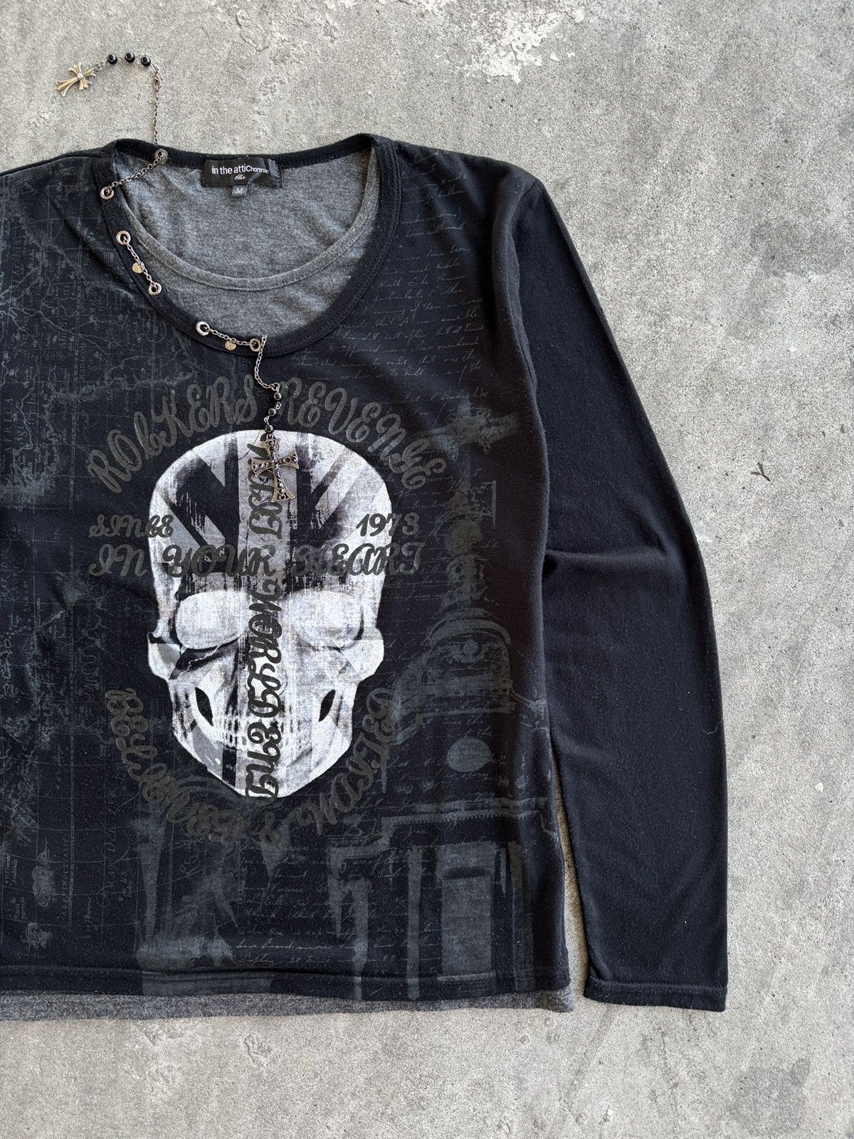 In The Attic In The Attic Homme Seditionaries Poem Cyber Gothic Punk Tee Size M / US 6-8 / IT 42-44 - 2 Thumbnail
