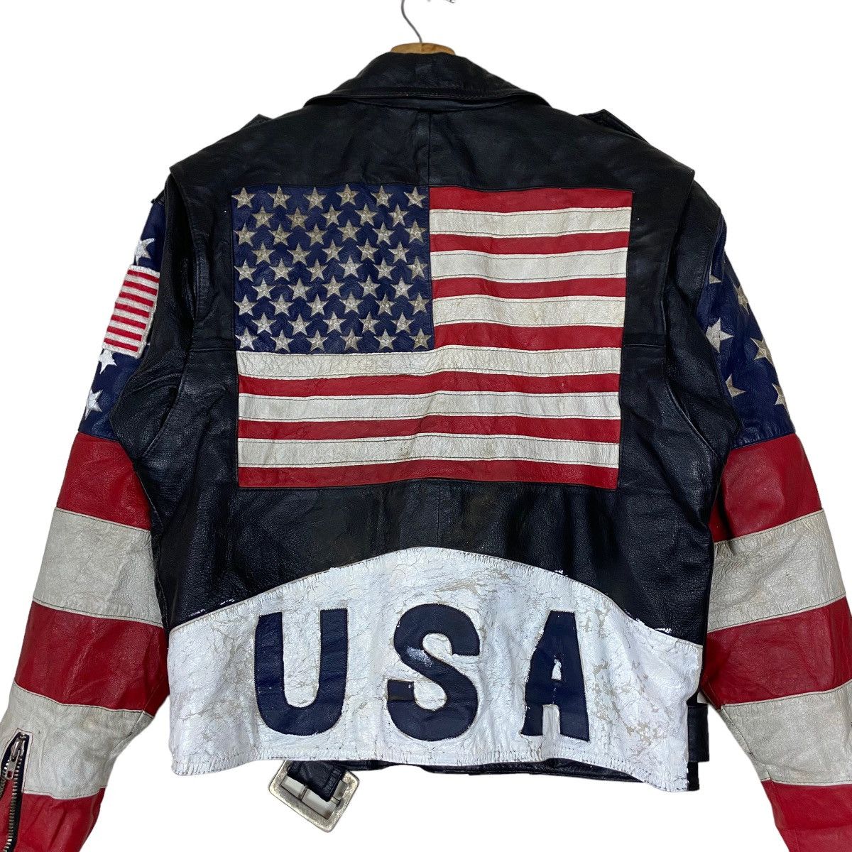 Harley Davidson × Vintage Vintage USA Flag Embroidered Patches Rockabilly Motorcycle Size M / US 6-8 / IT 42-44 - 9 Thumbnail