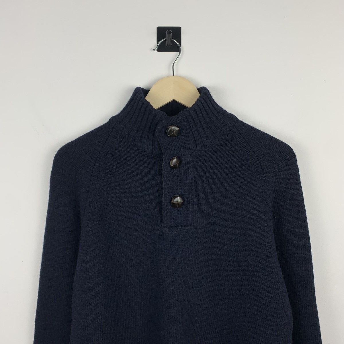 Barbour Men’s Barbour Wool Knit Sweater Buttons Up Size M Size US M / EU 48-50 / 2 - 2 Thumbnail