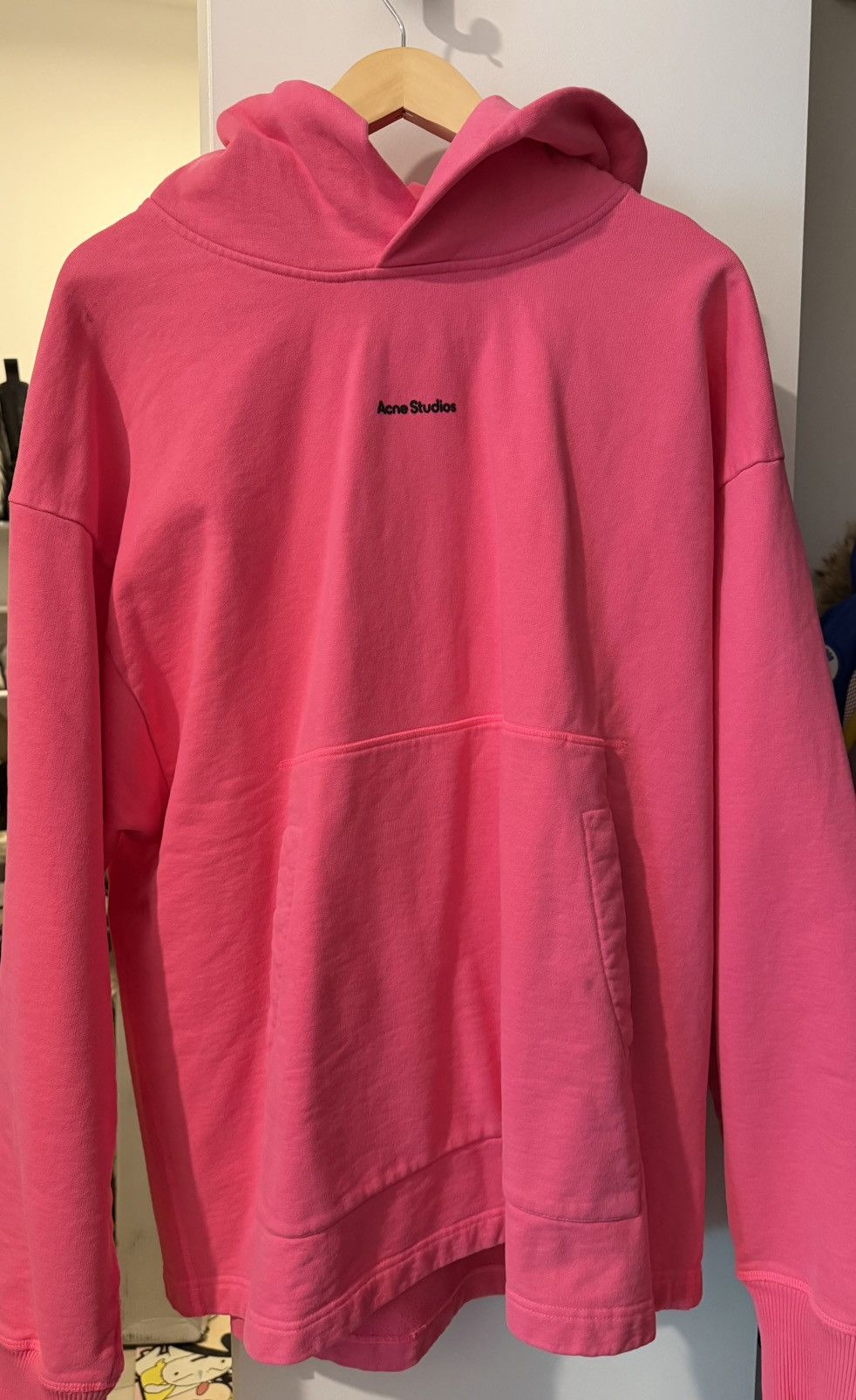 Acne Studios ACNE STUDIOS Logo Hooded Sweatshirt Size US L / EU 52-54 / 3 - 1 Thumbnail