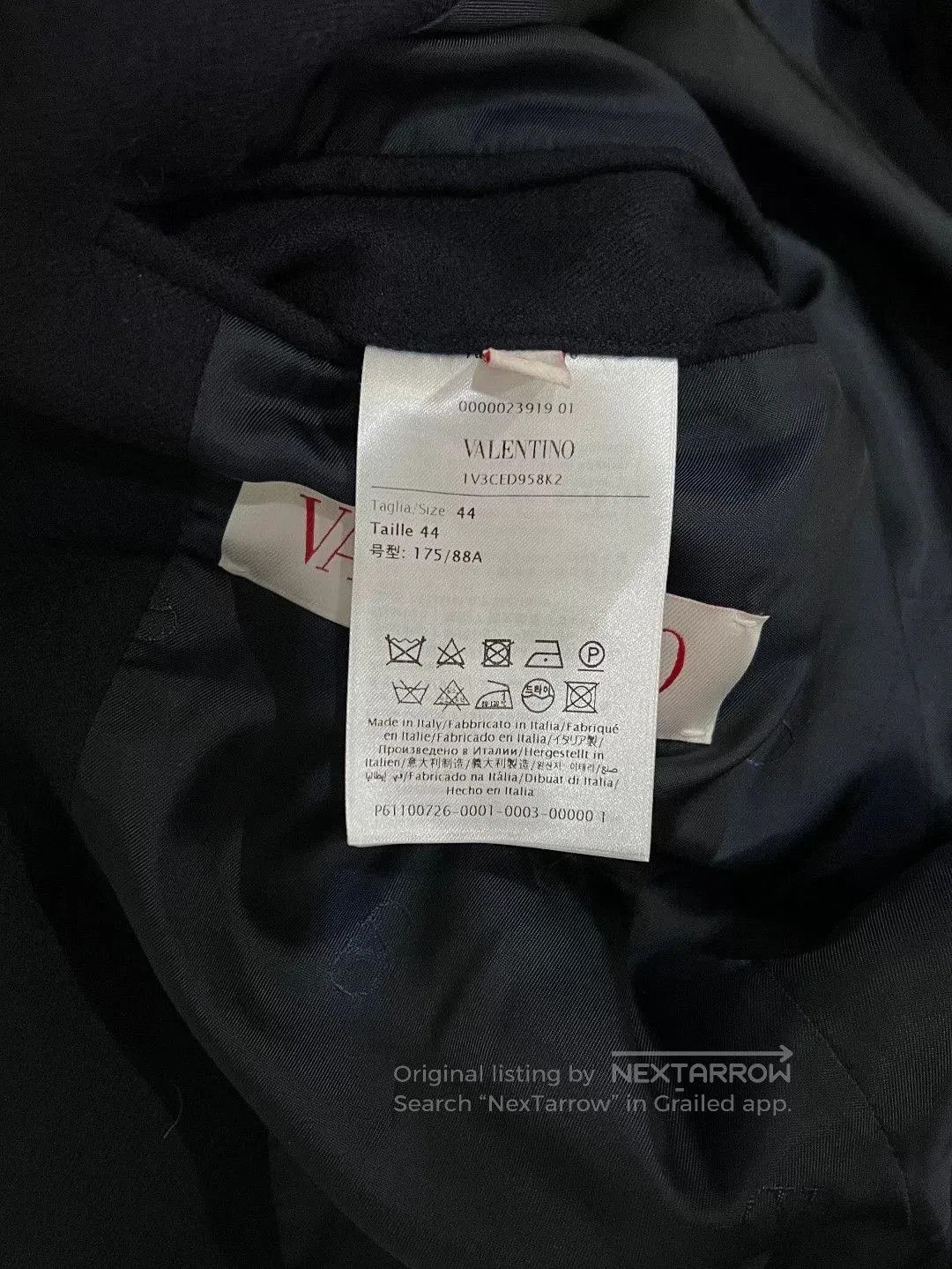 Valentino Valentino Navy Double. Size US S / EU 44-46 / 1 - 7 Thumbnail