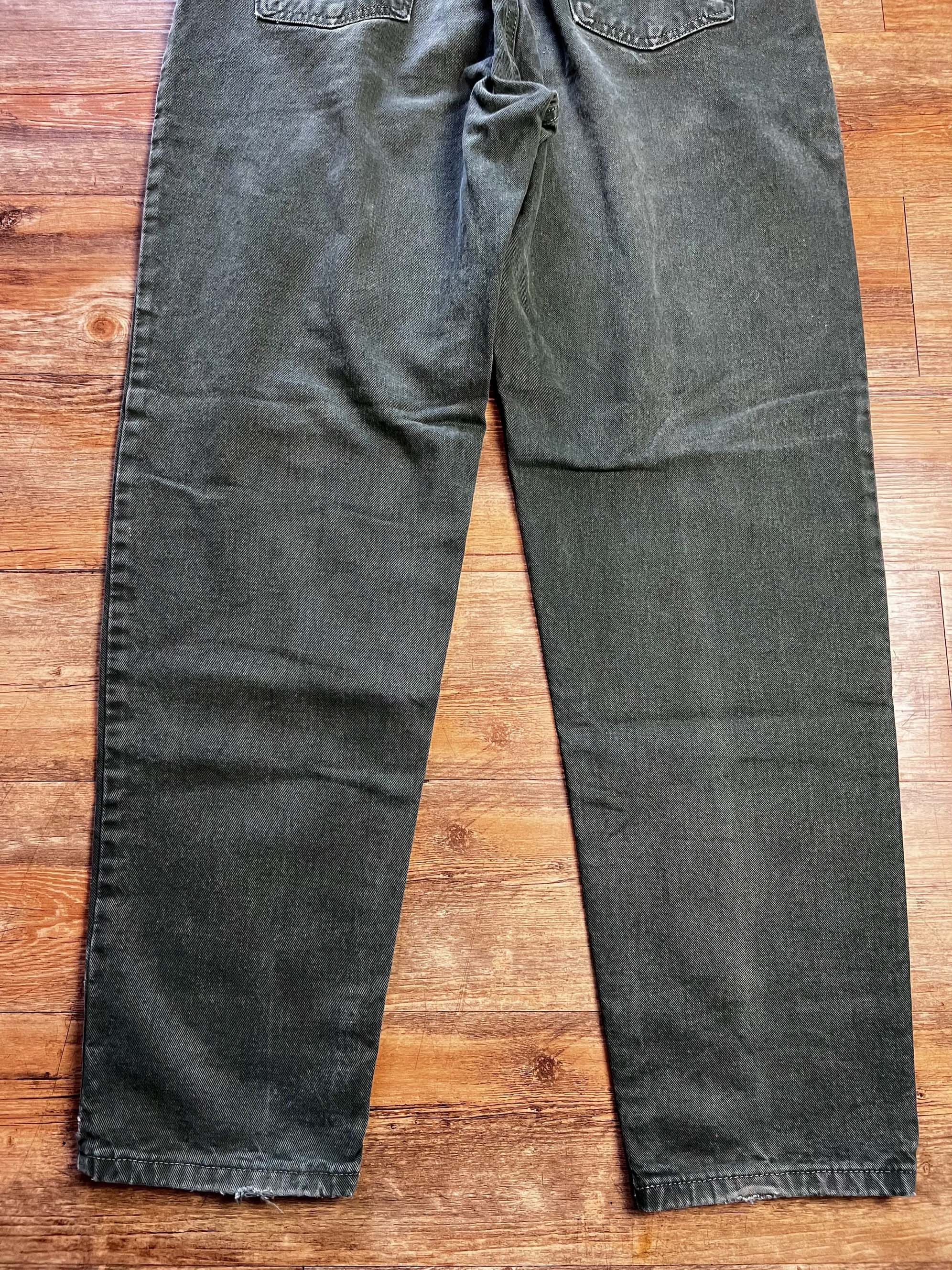 Levi's Vintage Clothing Vintage 1990's Levi's 550 Green Tapered Leg Orange Tab Jeans Size US 38 / EU 54 - 13 Thumbnail