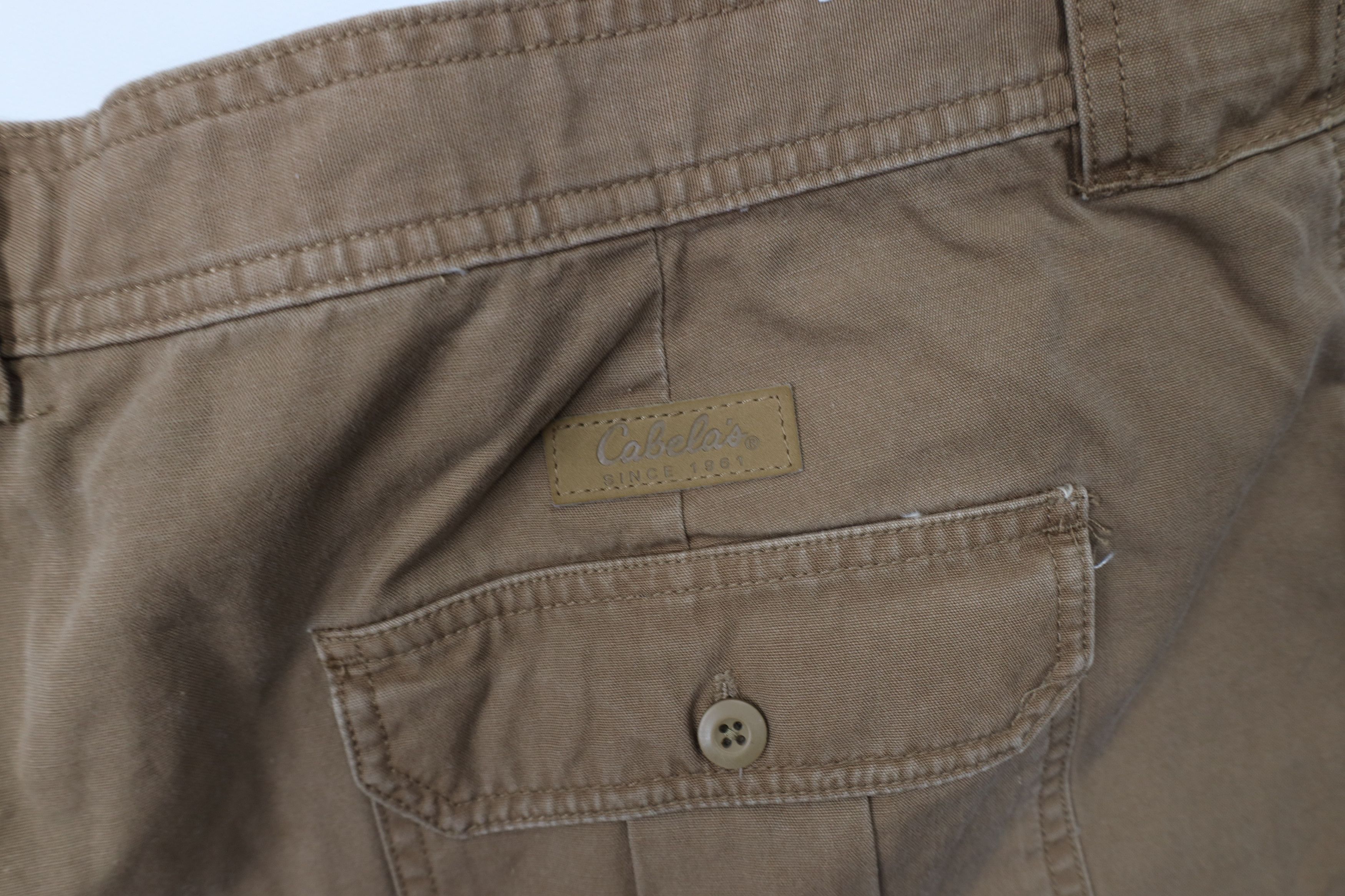 Cabelas Vintage Cabelas Knee Canvas Hiking Trekking Shorts Brown Size US 44 / EU 60 - 13 Thumbnail