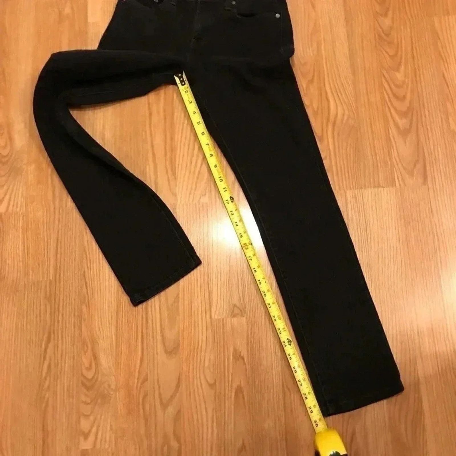 Levi's Levi's Stretch Mid Rise Skinny Black Jeans Womens Size 27" / US 4 / IT 40 - 8 Thumbnail