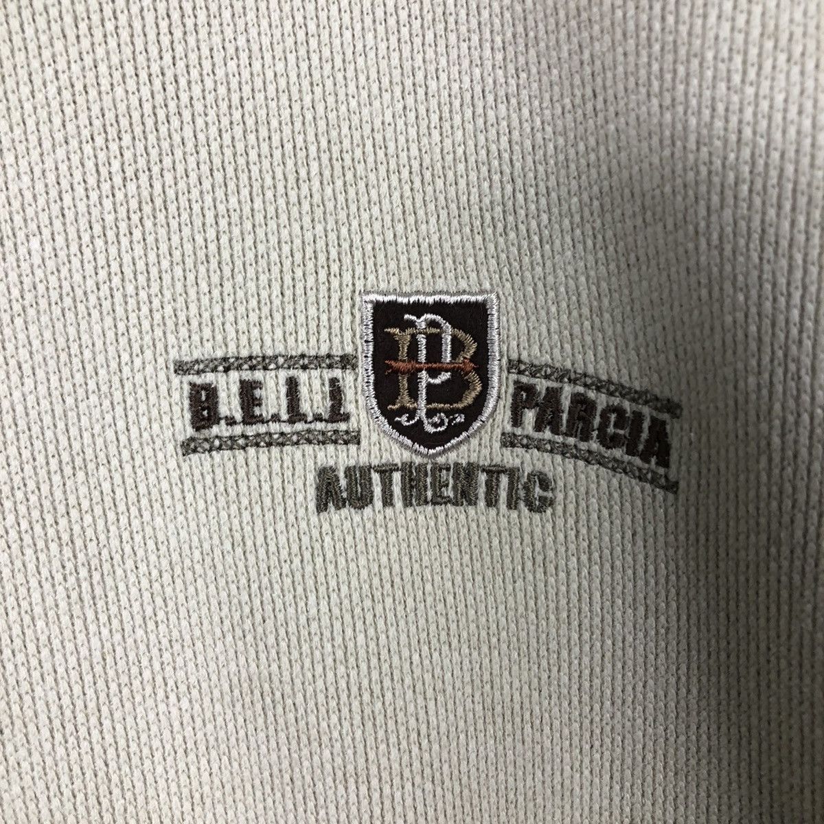 Japanese Brand Bell Parcia Collegiate Crest Crewneck Faded Olive Brown Size US L / EU 52-54 / 3 - 13 Thumbnail