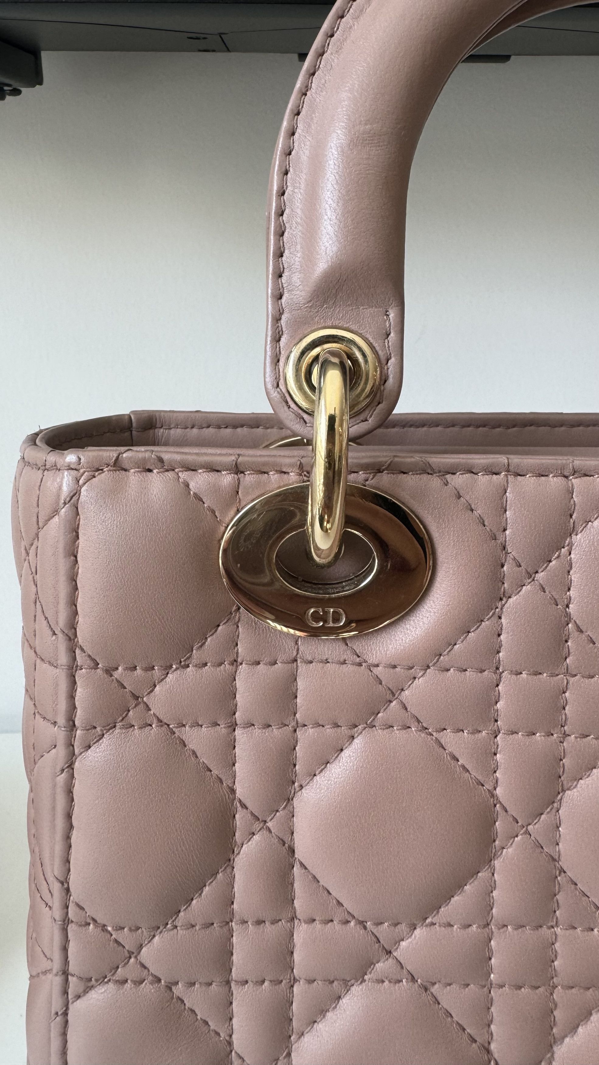 Dior DIOR Small Lady Dior My ABCDior Bag - Cannage Lambskin Size ONE SIZE - 7 Thumbnail
