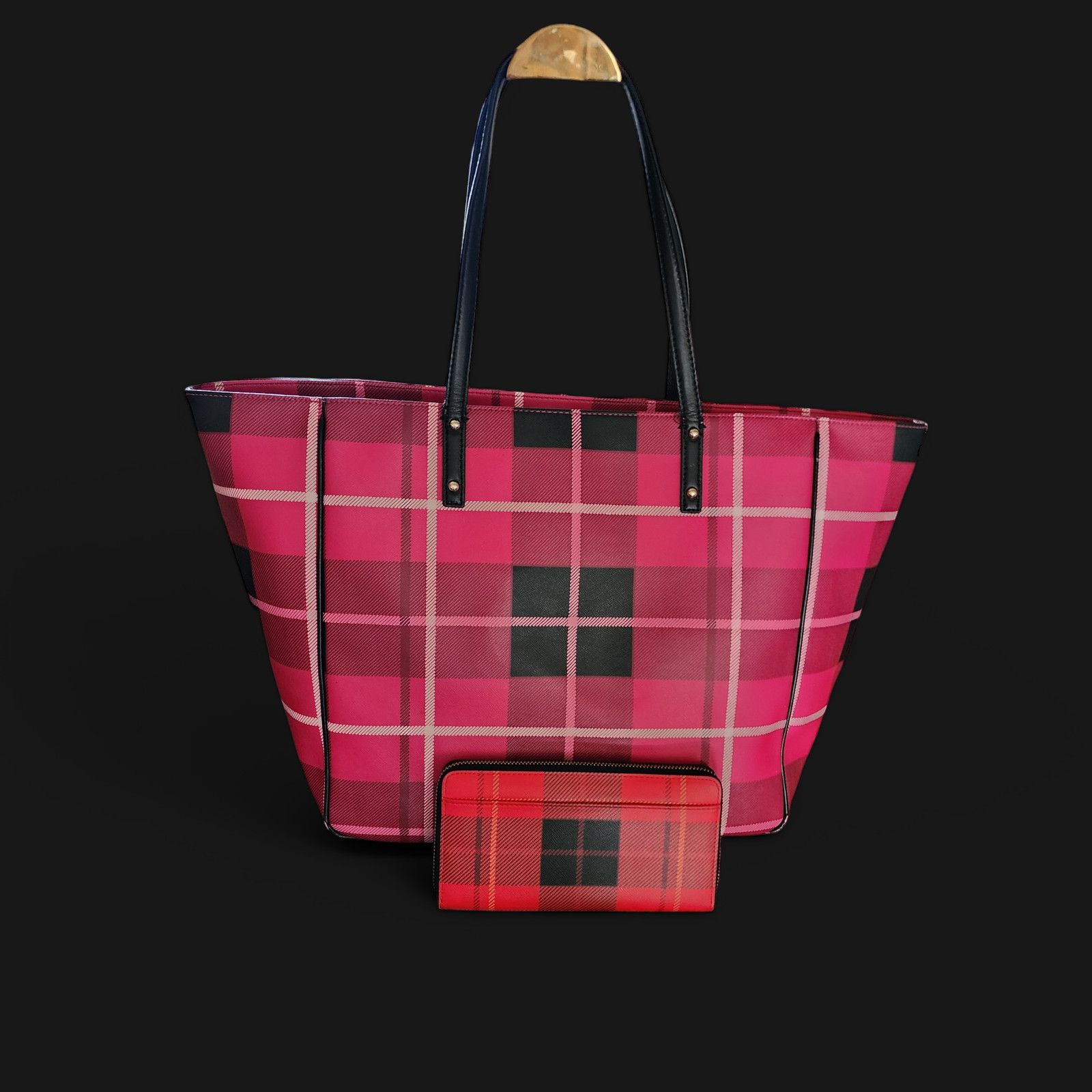 Kate Spade Kate Spade Ellison Avenue Sidney Tote Bag, Plaid and wallet Size ONE SIZE - 3 Thumbnail