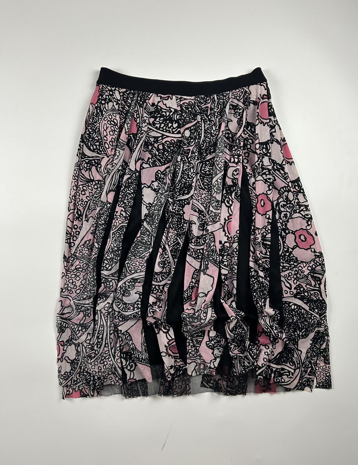 Vivienne Tam Vintage Vivienne Tam Pleated Floral Skirt Size 28" / US 6 / IT 42 - 4 Thumbnail