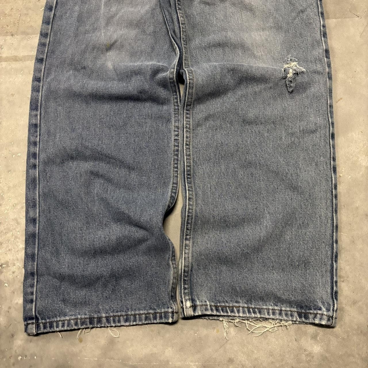 Japanese Brand × Vintage Crazy Vintage Y2K/2000s Grunge Dark Wash Skater Denim Jeans! Size US 36 / EU 52 - 6 Thumbnail
