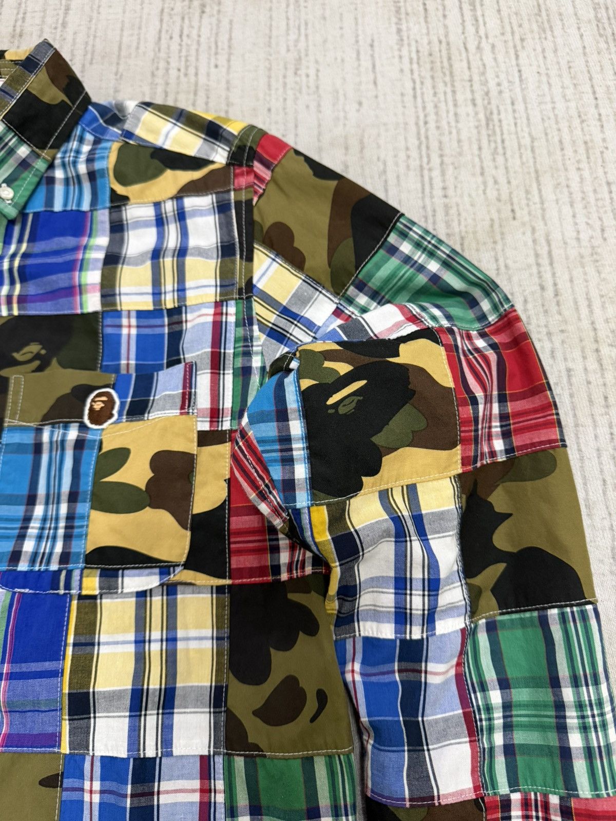Bape camo multicolor army shirt